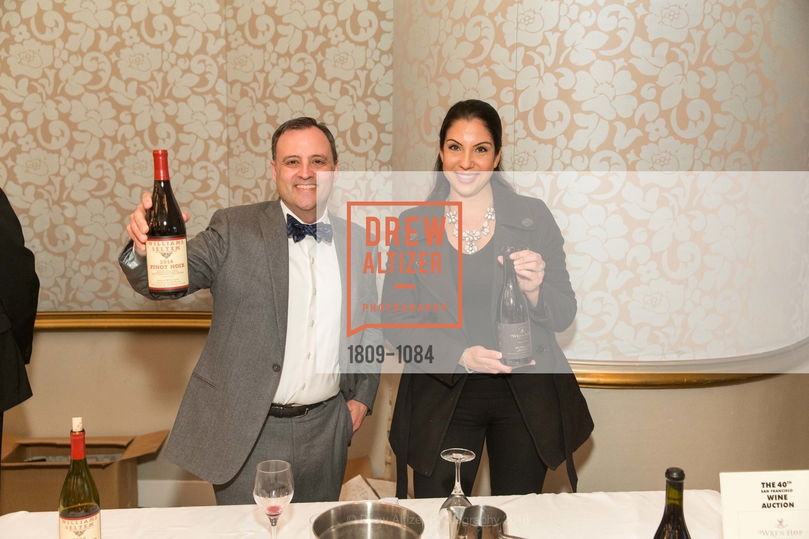 Mark Malpede, Nicole Penney, The 40th San Francisco Wine Auction, Fairmont Hotel, April 9th, 2016, Photo #1809-1084 Mark Malpede, Nicole Penney, Photo #1809-1084