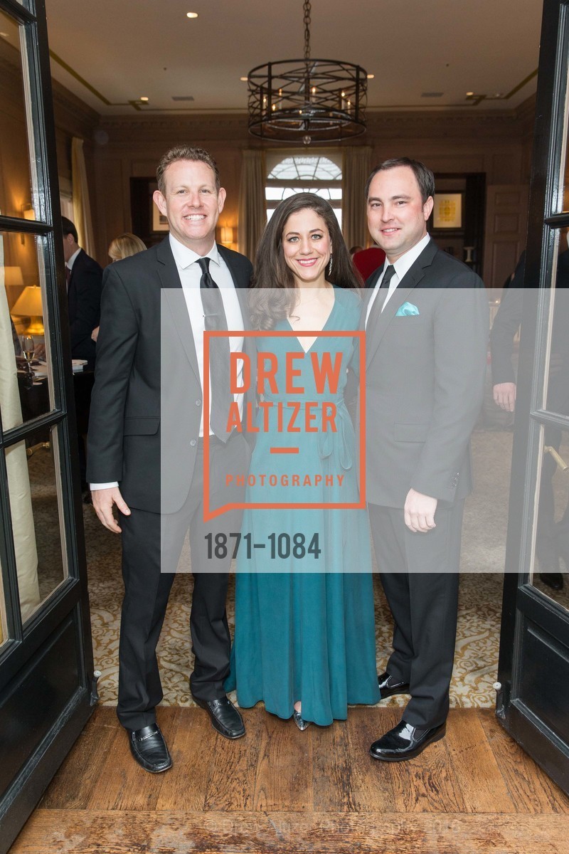 David Allen, Zeina Kazour, Adam Simon, The 40th San Francisco Wine Auction, Fairmont Hotel, April 9th, 2016, Photo #1871-1084 David Allen, Zeina Kazour, Adam Simon, Photo #1871-1084
