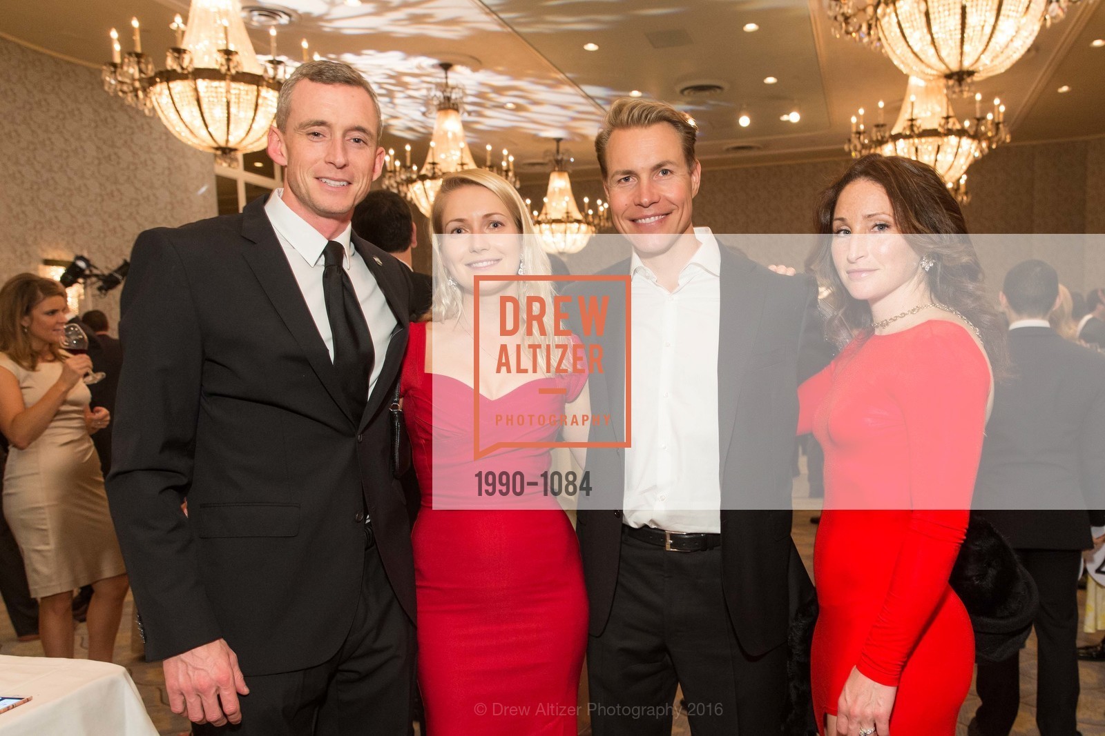 Marshall Boyd, Anastasiya Zdzitavetskaya, Sami Inkinen, Meredith Loring, The 40th San Francisco Wine Auction, Fairmont Hotel, April 9th, 2016, Photo #1990-1084 Marshall Boyd, Anastasiya Zdzitavetskaya, Sami Inkinen, Meredith Loring, Photo #1990-1084