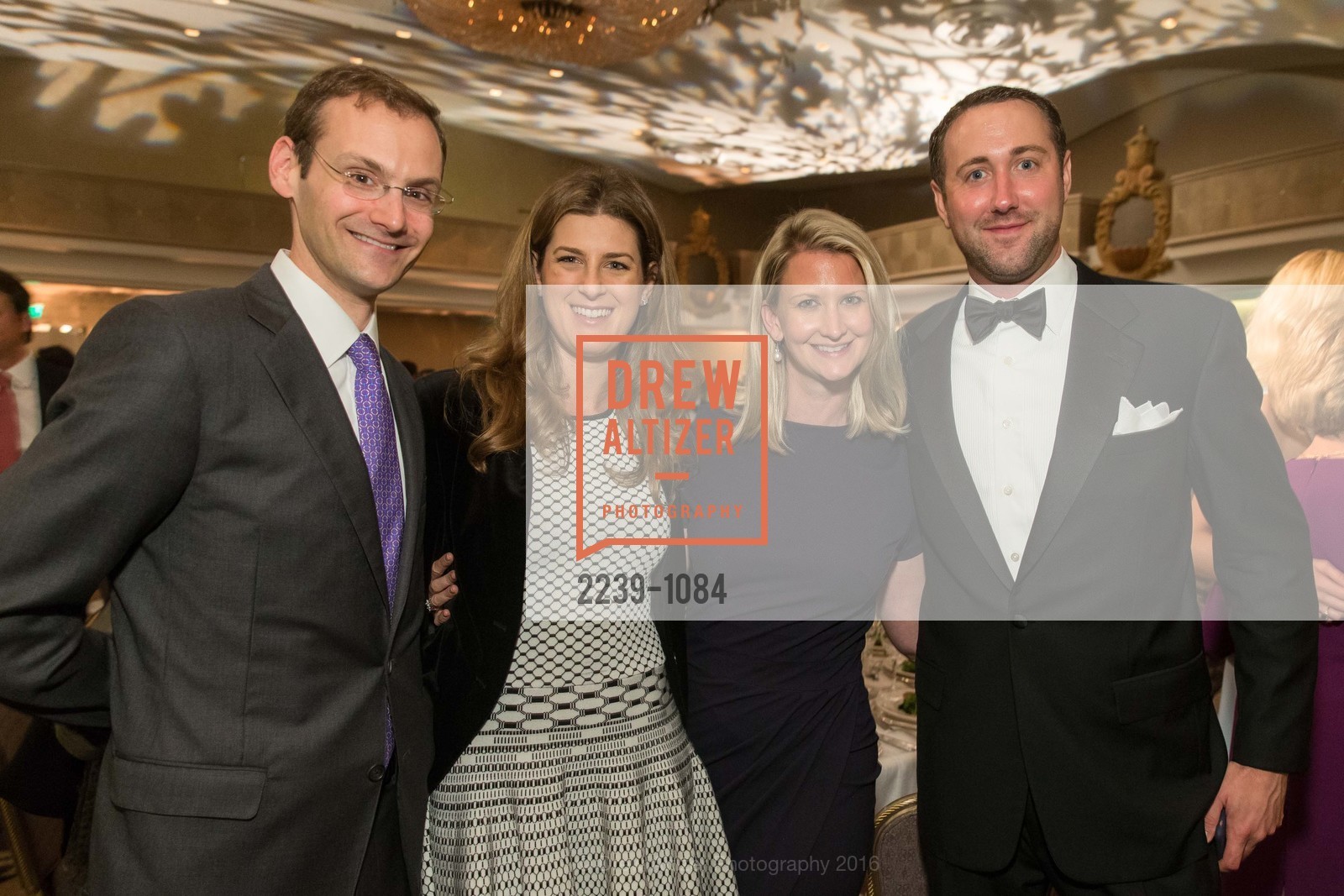Doug Lambert, Lisa Hurwich, Emily Lambert, Patrick Gilligan, The 40th San Francisco Wine Auction, Fairmont Hotel, April 9th, 2016, Photo #2239-1084 Doug Lambert, Lisa Hurwich, Emily Lambert, Patrick Gilligan, Photo #2239-1084