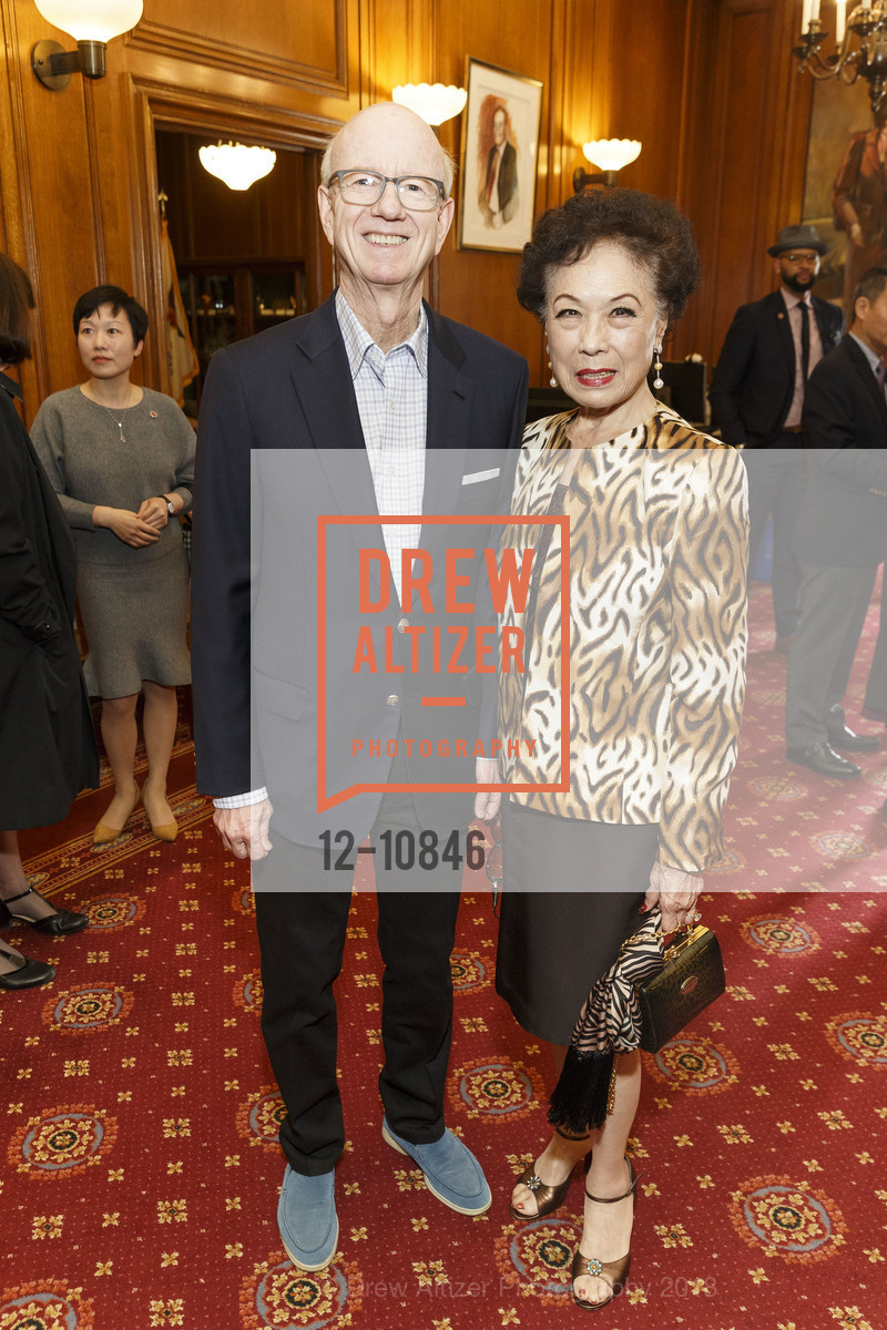 Tom Horn, Mae Woo, Mayor Ed Lee Official Photo Unveiling, San Francisco City Hall. 1 Dr. Carlton B. Goodlett Place, May 5th, 2018, Photo #12-10846 Tom Horn, Mae Woo, Photo #12-10846