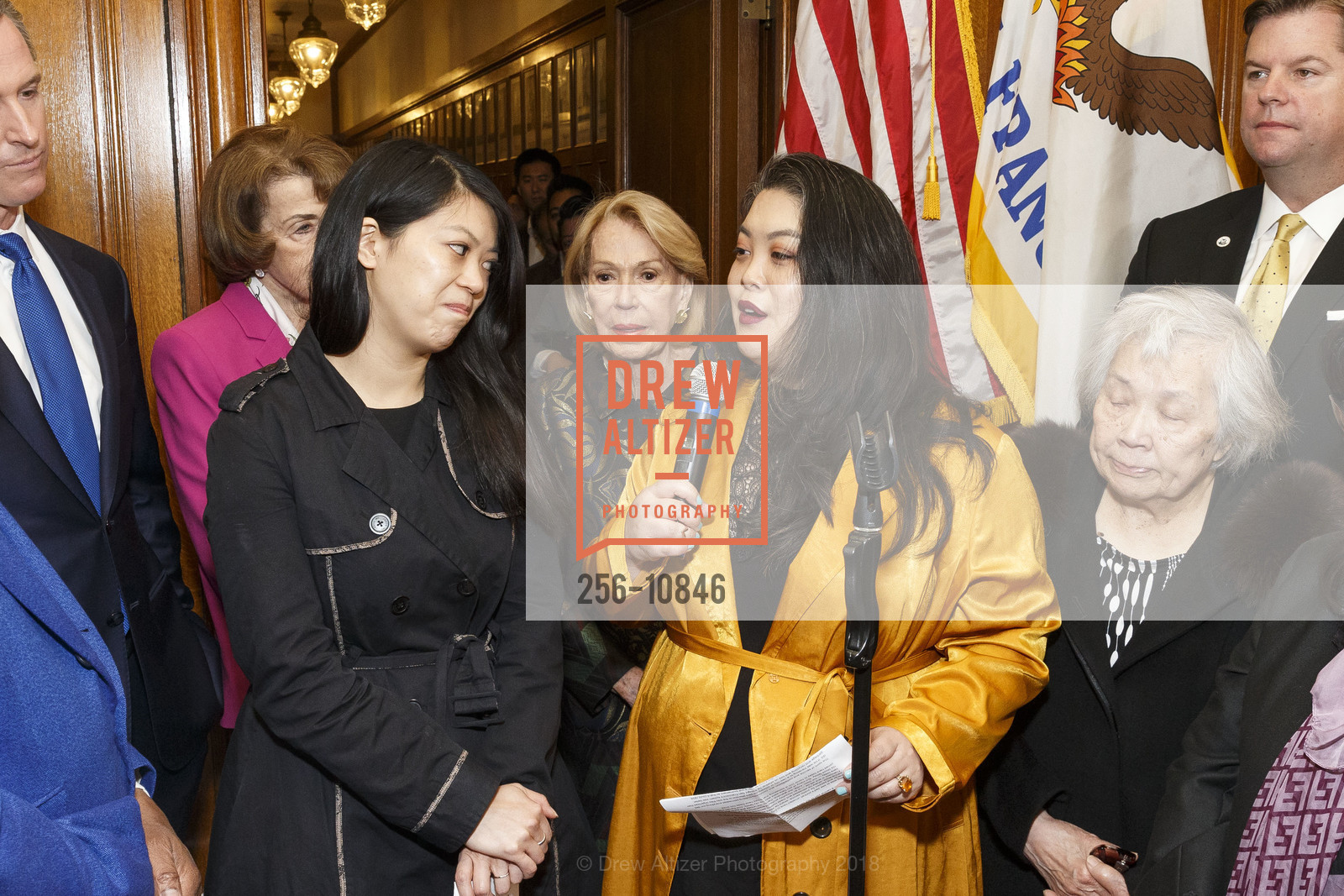 Brianna Lee, Tania Lee, Mayor Ed Lee Official Photo Unveiling, San Francisco City Hall. 1 Dr. Carlton B. Goodlett Place, May 5th, 2018, Photo #256-10846 Brianna Lee, Tania Lee, Photo #256-10846