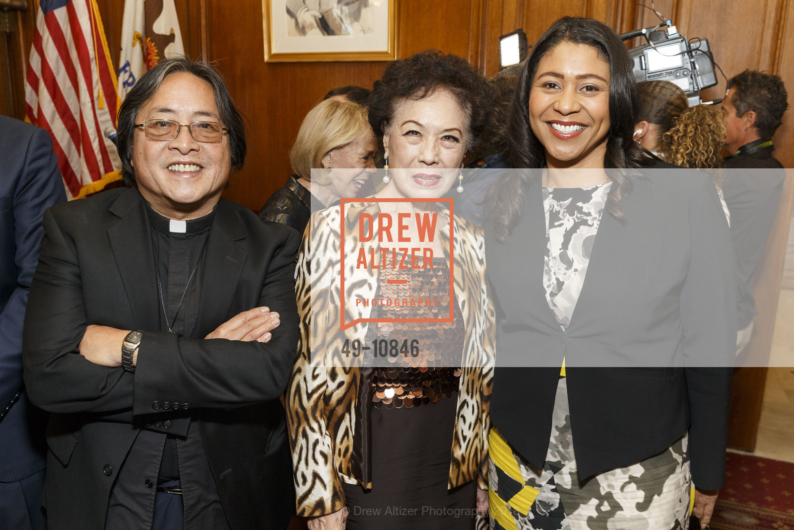 Norman Fong, Mae Woo, London Breed, Mayor Ed Lee Official Photo Unveiling, San Francisco City Hall. 1 Dr. Carlton B. Goodlett Place, May 5th, 2018, Photo #49-10846 Norman Fong, Mae Woo, London Breed, Photo #49-10846