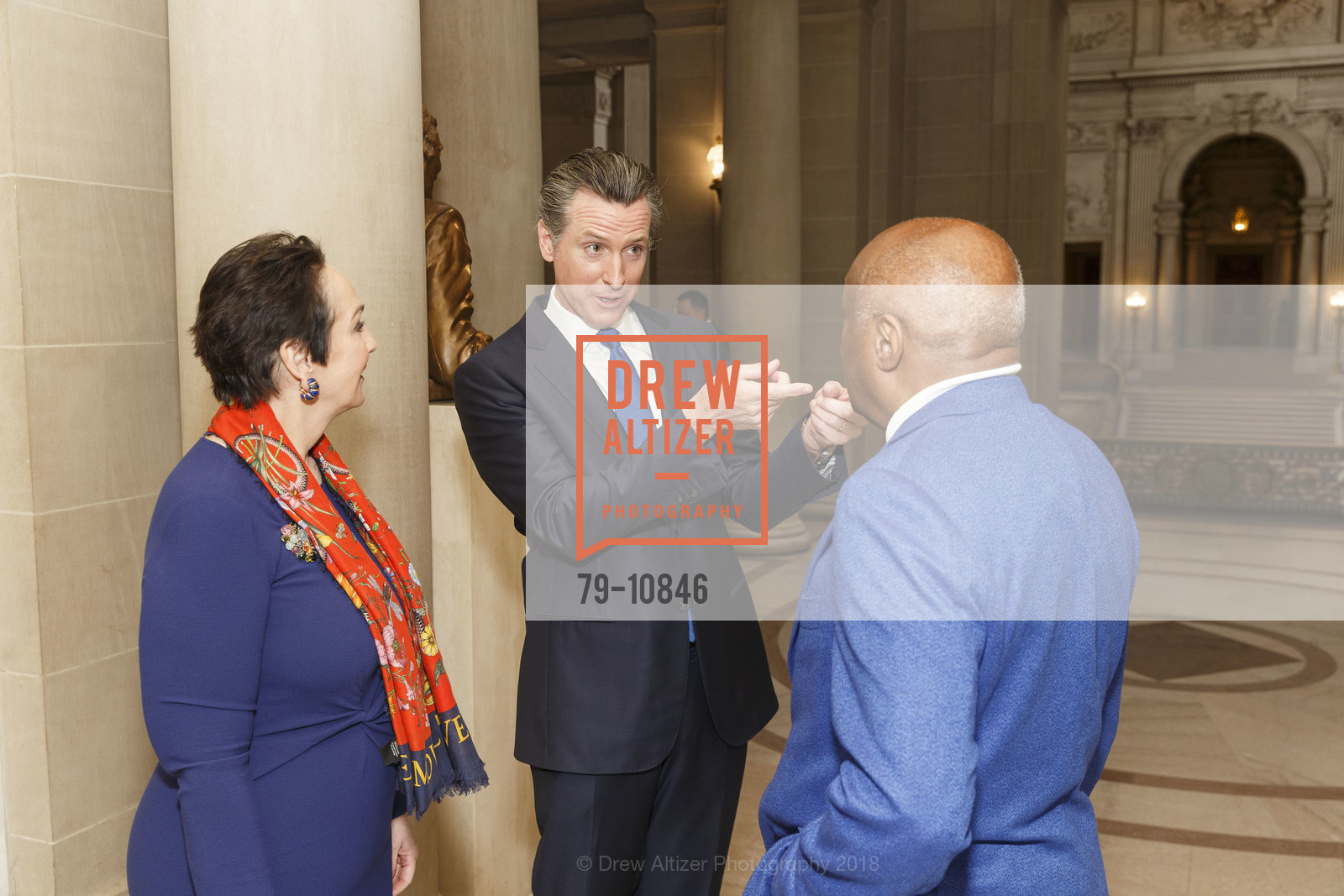 Elisa Stephens, Gavin Newsom, Willie Brown, Photo #79-10846