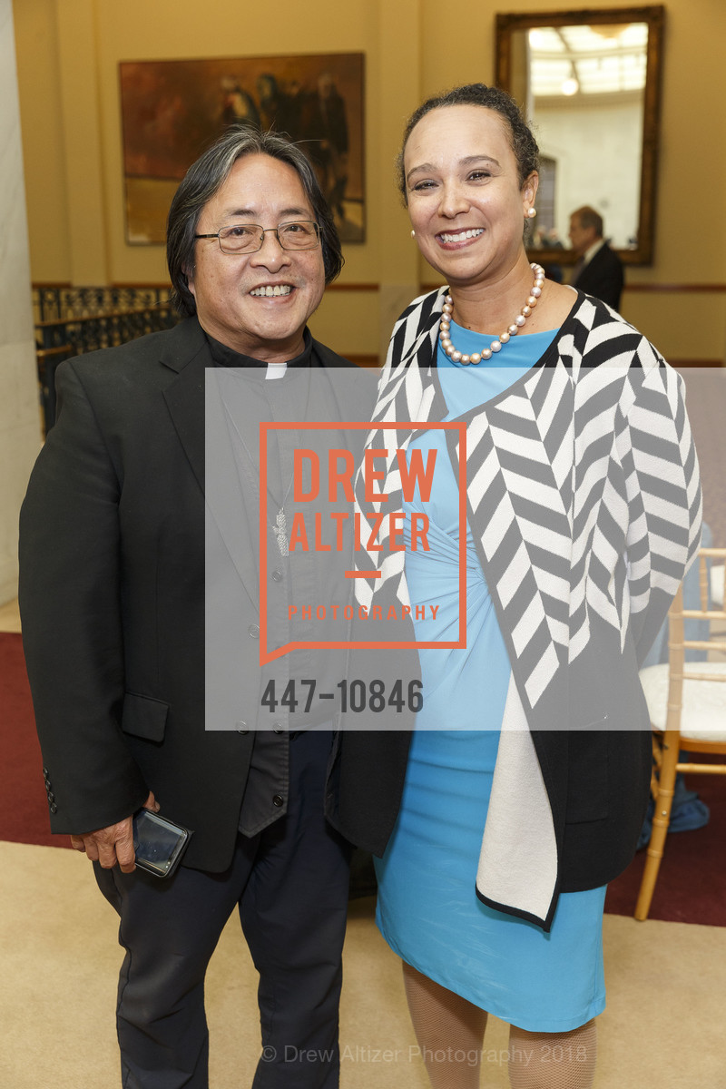 Norman Fong, Naomi Kelly, Mayor Ed Lee Official Photo Unveiling, San Francisco City Hall. 1 Dr. Carlton B. Goodlett Place, May 5th, 2018, Photo #447-10846 Norman Fong, Naomi Kelly, Photo #447-10846