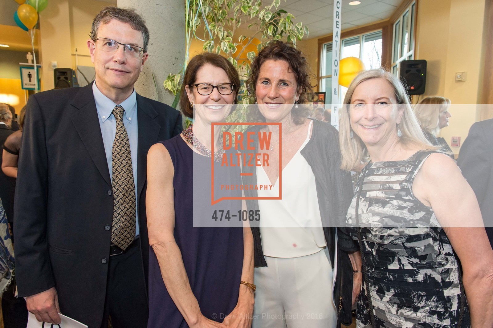 Roy Delbyck, Kipp Delbyck, Catherine Heagerty, Cindy McCauley, Marin Theatre Company Cast Party! 2016, Mill Valley Community Center. 180 Camino Alto, Mill Valley, April 2nd, 2016, Photo #474-1085 Roy Delbyck, Kipp Delbyck, Catherine Heagerty, Cindy McCauley, Photo #474-1085