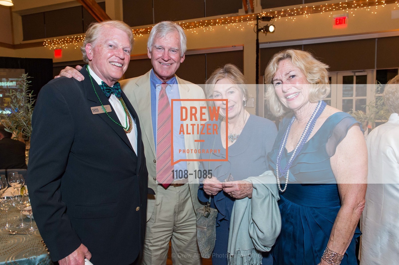 Carl Berry, Henry Safrit, Karin Safrit, Linden Berry, Marin Theatre Company Cast Party! 2016, Mill Valley Community Center. 180 Camino Alto, Mill Valley, April 2nd, 2016, Photo #1108-1085 Carl Berry, Henry Safrit, Karin Safrit, Linden Berry, Photo #1108-1085