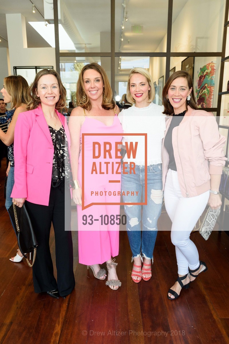 Tina You-Saba, Lindsay Glaser, Jillian Toboni, Lee McMonigle, Charles W Thomas Salon Grand Opening, Charles W Thomas Salon. 3571 Sacramento Street, May 4th, 2018, Photo #93-10850 Tina You-Saba, Lindsay Glaser, Jillian Toboni, Lee McMonigle, Photo #93-10850