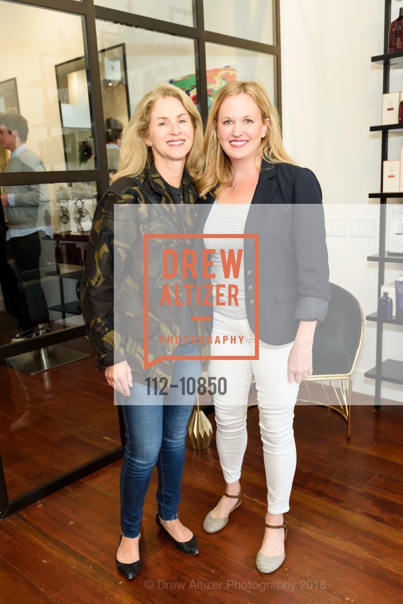 Alana Klein, Katy Mayo, Charles W Thomas Salon Grand Opening, Charles W Thomas Salon. 3571 Sacramento Street, May 4th, 2018, Photo #112-10850 Alana Klein, Katy Mayo, Photo #112-10850