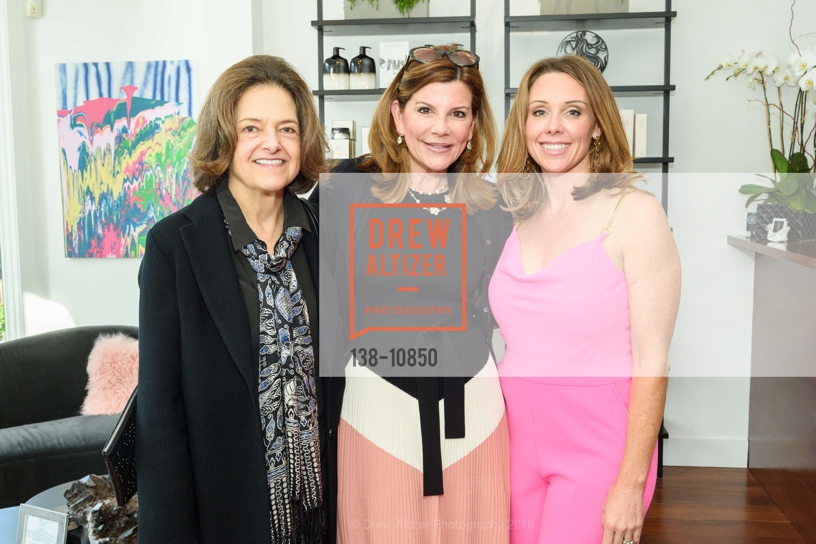 Cher Herman, Debbie Reynolds, Lindsay Glaser, Charles W Thomas Salon Grand Opening, Charles W Thomas Salon. 3571 Sacramento Street, May 4th, 2018, Photo #138-10850 Cher Herman, Debbie Reynolds, Lindsay Glaser, Photo #138-10850