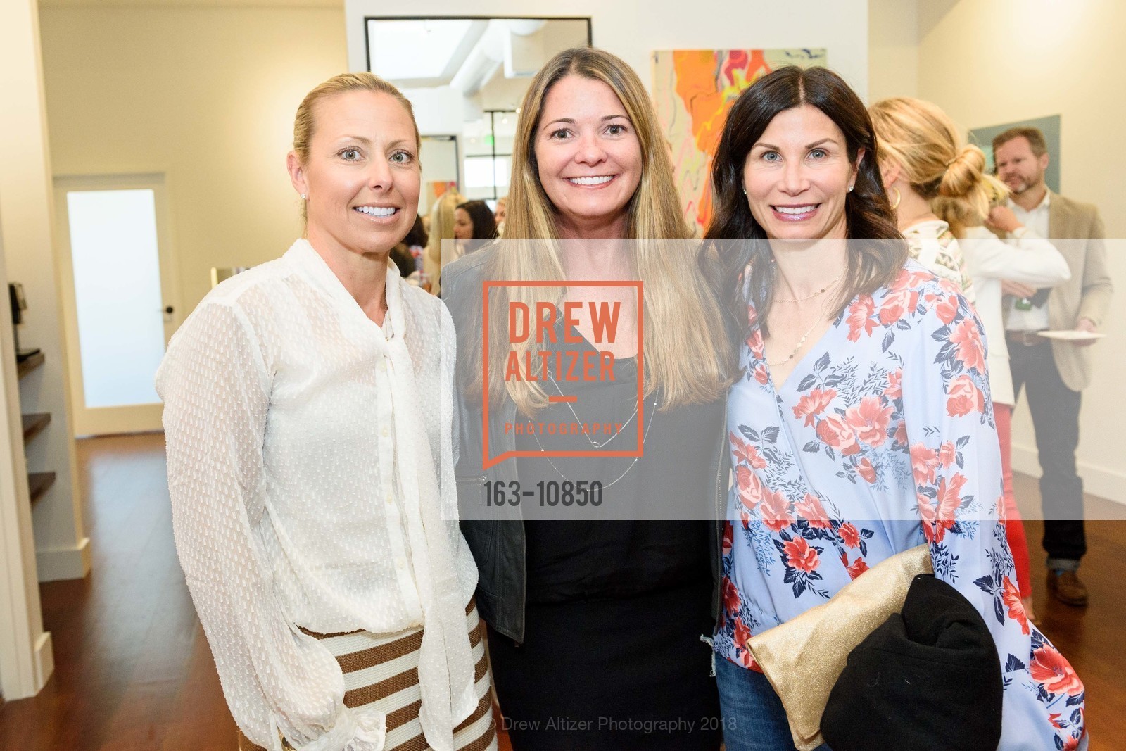 Michelle Hughes, Jennifer Flint, Elizabeth Packard, Charles W Thomas Salon Grand Opening, Charles W Thomas Salon. 3571 Sacramento Street, May 4th, 2018, Photo #163-10850 Michelle Hughes, Jennifer Flint, Elizabeth Packard, Photo #163-10850