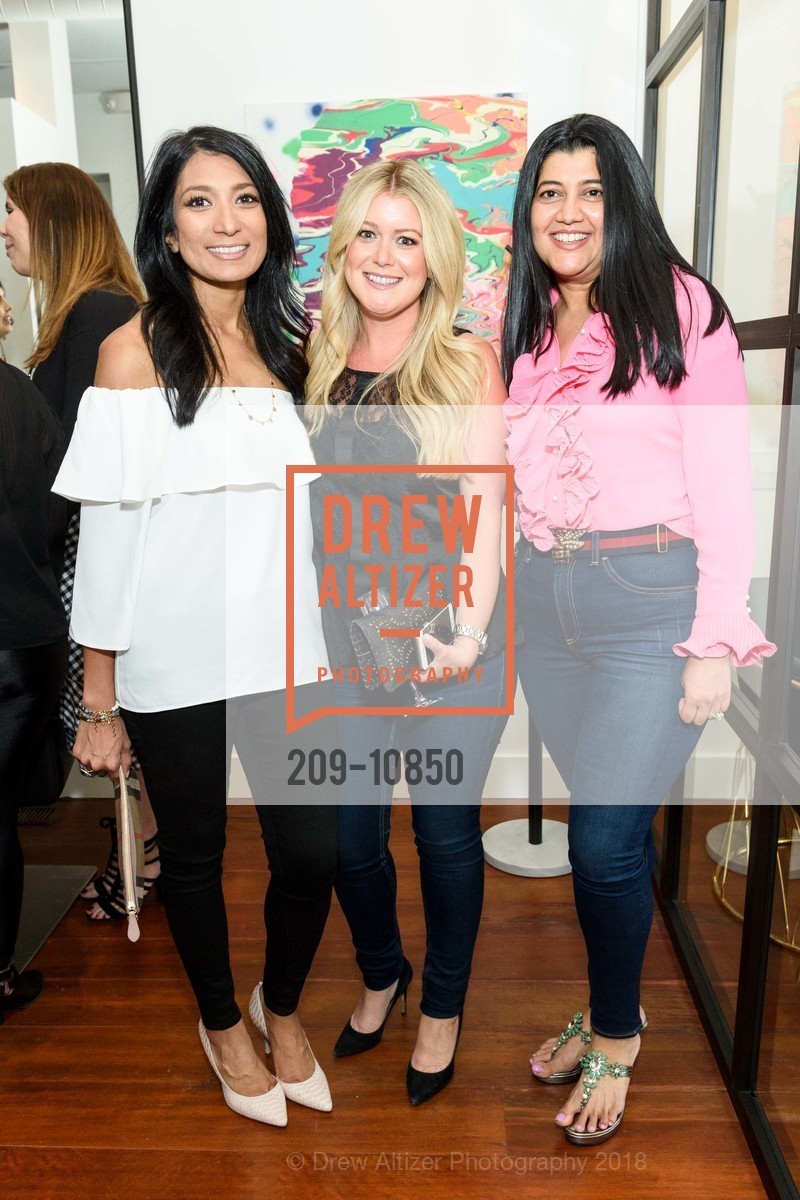 Beena Patel, Courtney Koakley, Ash Shah, Charles W Thomas Salon Grand Opening, Charles W Thomas Salon. 3571 Sacramento Street, May 4th, 2018, Photo #209-10850 Beena Patel, Courtney Koakley, Ash Shah, Photo #209-10850