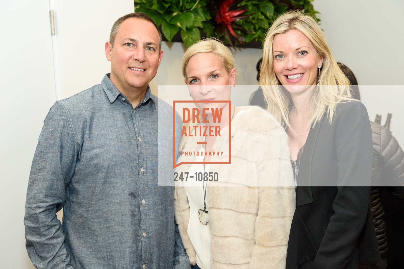 Dave Gilbert, Shannon Gilbert, Kate Rasch, Charles W Thomas Salon Grand Opening, Charles W Thomas Salon. 3571 Sacramento Street, May 4th, 2018, Photo #247-10850 Dave Gilbert, Shannon Gilbert, Kate Rasch, Photo #247-10850