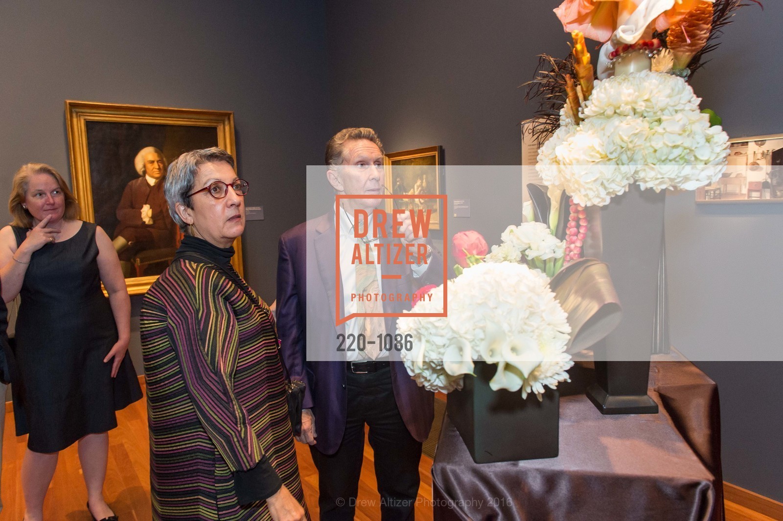 Francesca Passalacqua, Don Hardy, Bouquets to Art Opening Night Gala, de Young Museum. 50 Hagiwara Tea Garden Dr, April 4th, 2016, Photo #220-1086 Francesca Passalacqua, Don Hardy, Photo #220-1086