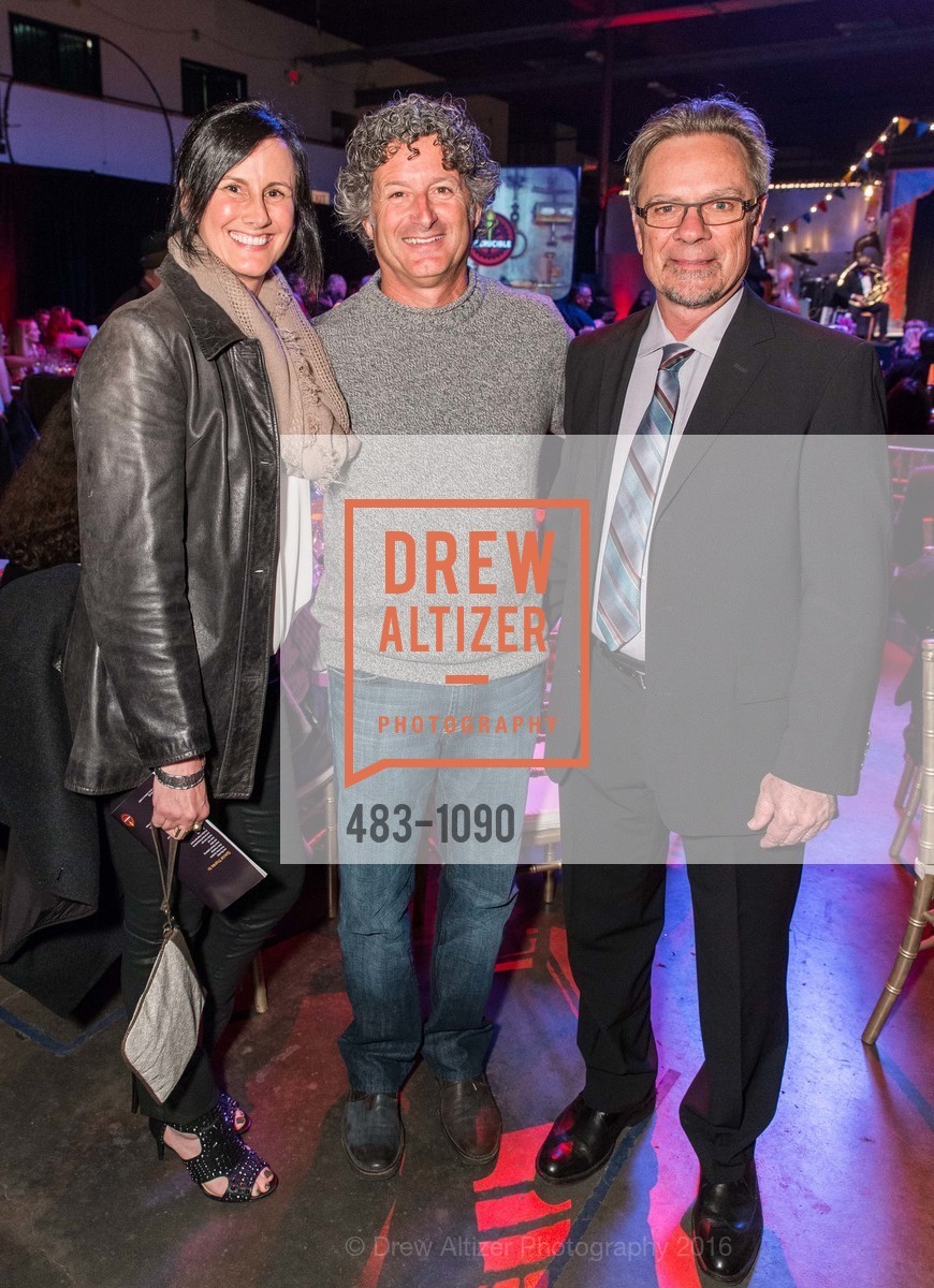 Jennifer Flax, Craig Flax, David Miller, The Crucible's Fire & Light Soirée and Art Auction, The Crucible. 1260 7th St, April 9th, 2016, Photo #483-1090 Jennifer Flax, Craig Flax, David Miller, Photo #483-1090