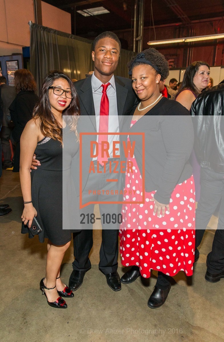Mey Lia, Maliq Nathaniel, Virginia Oxley, The Crucible's Fire & Light Soirée and Art Auction, The Crucible. 1260 7th St, April 9th, 2016, Photo #218-1090 Mey Lia, Maliq Nathaniel, Virginia Oxley, Photo #218-1090