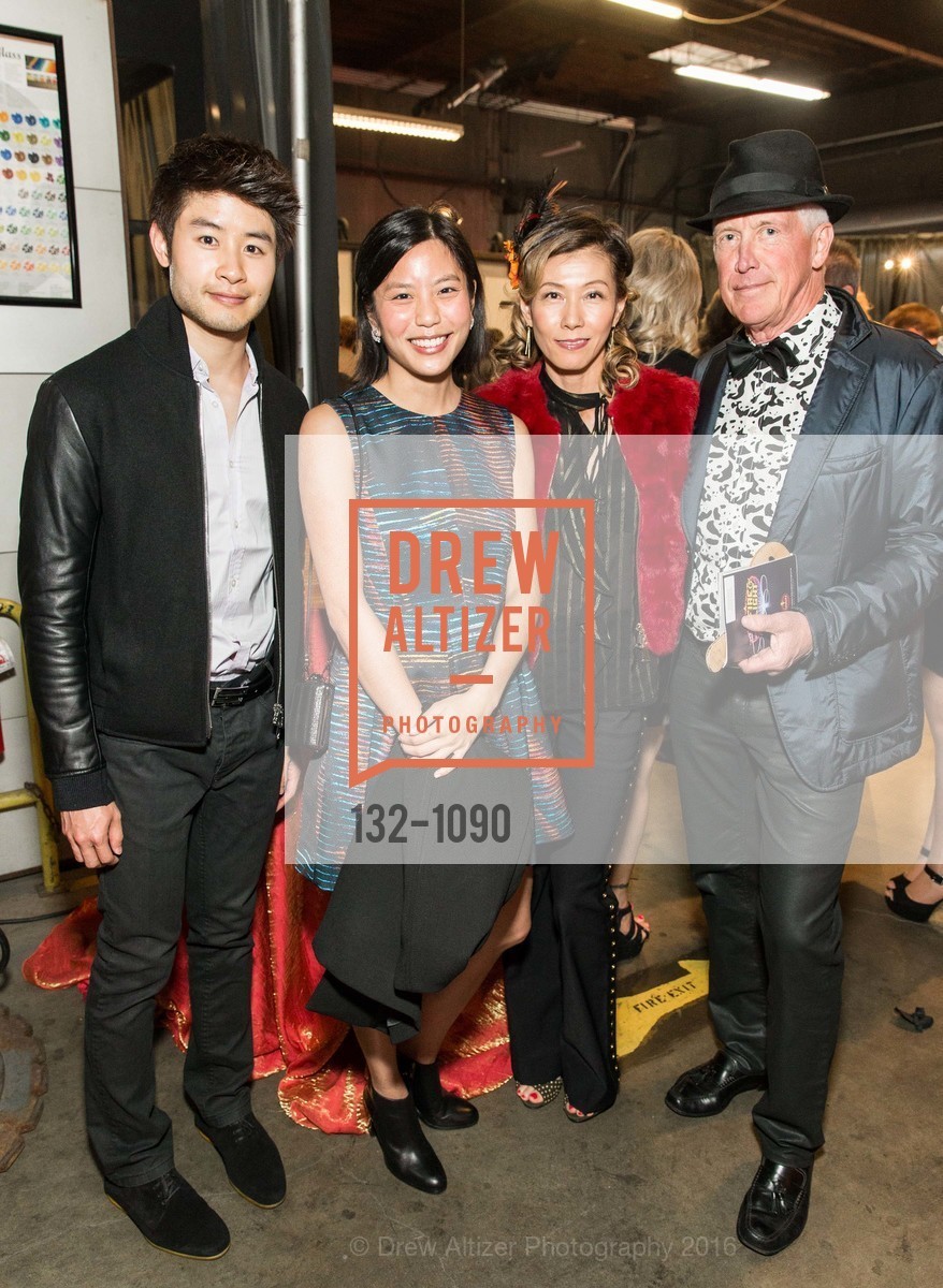 Remus Wong, Carolyn Lee, Yoko Watanabe, Charles Olson, The Crucible's Fire & Light Soirée and Art Auction, The Crucible. 1260 7th St, April 9th, 2016, Photo #132-1090 Remus Wong, Carolyn Lee, Yoko Watanabe, Charles Olson, Photo #132-1090