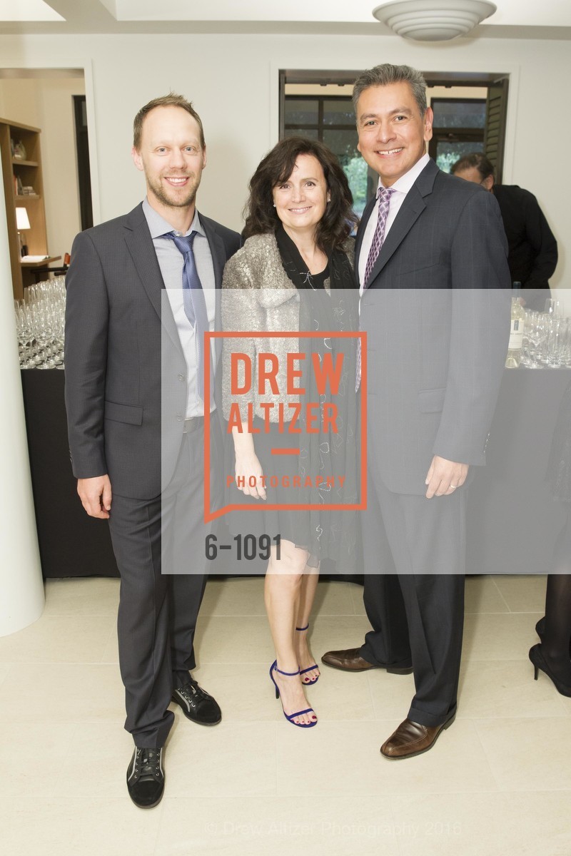Patrick Westin, Karen Kesner, Anthony Eros, Ronald McDonald House at Stanford's House Party "Raise the Roof", New House. 510 Sand Hill Road, April 9th, 2016, Photo #6-1091 Patrick Westin, Karen Kesner, Anthony Eros, Photo #6-1091