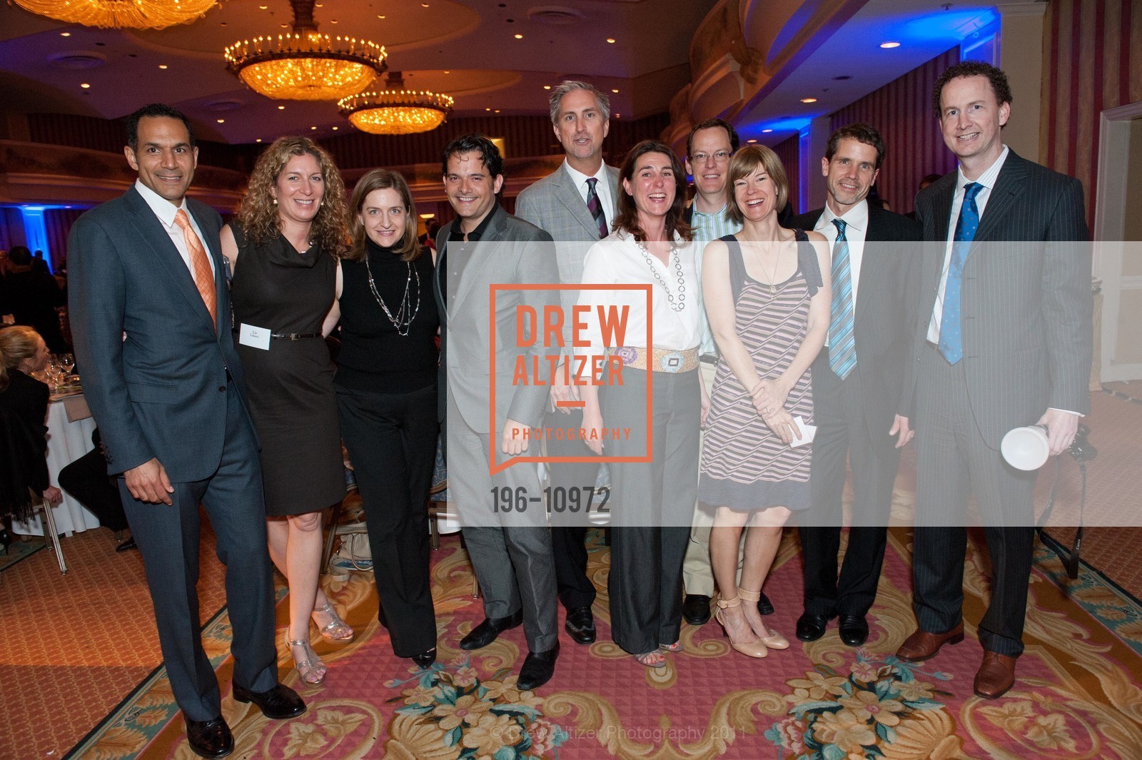 Karim Tahawi, Liz Tahawi, Kathleen Fanelli, Leo Madeiros, Larry Kasten, Lisa Zahner, John Comerford, Teri Olle, Jonathan Hoyt, John Rogers, TENDERLOIN NEIGHBORHOOD DEVELOPMENT CORPORATION (TNDC) Anniversary Dinner: 30 Years, 30 Buildings, 3000 Tenants, US, May 14th, 2011, Photo #196-10972 Karim Tahawi, Liz Tahawi, Kathleen Fanelli, Leo Madeiros, Larry Kasten, Lisa Zahner, John Comerford, Teri Olle, Jonathan Hoyt, John Rogers, Photo #196-10972