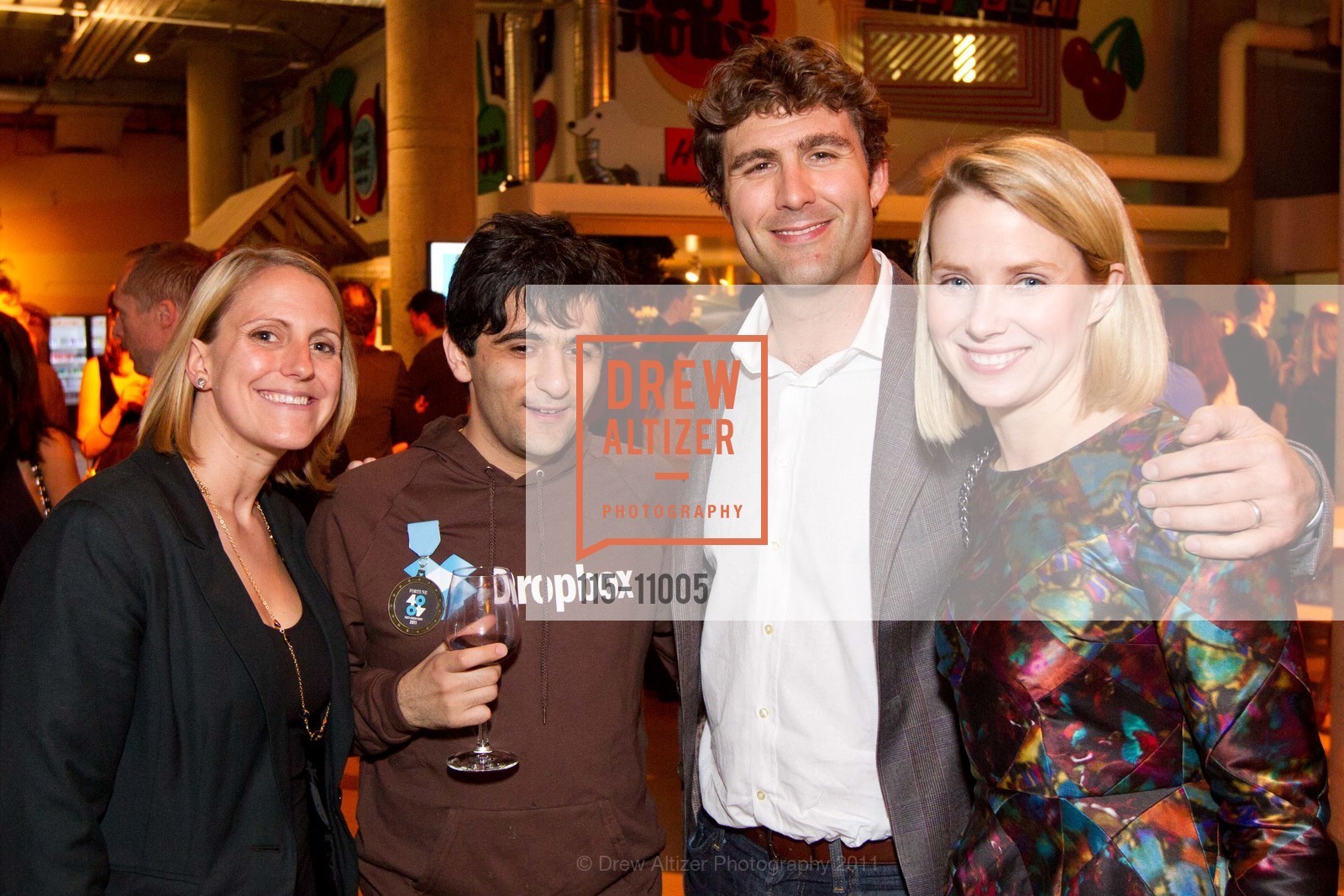 Laura Ciekot, Arash Ferdowsi, Zach Bogue, Marissa Mayer, Photo #115-11005