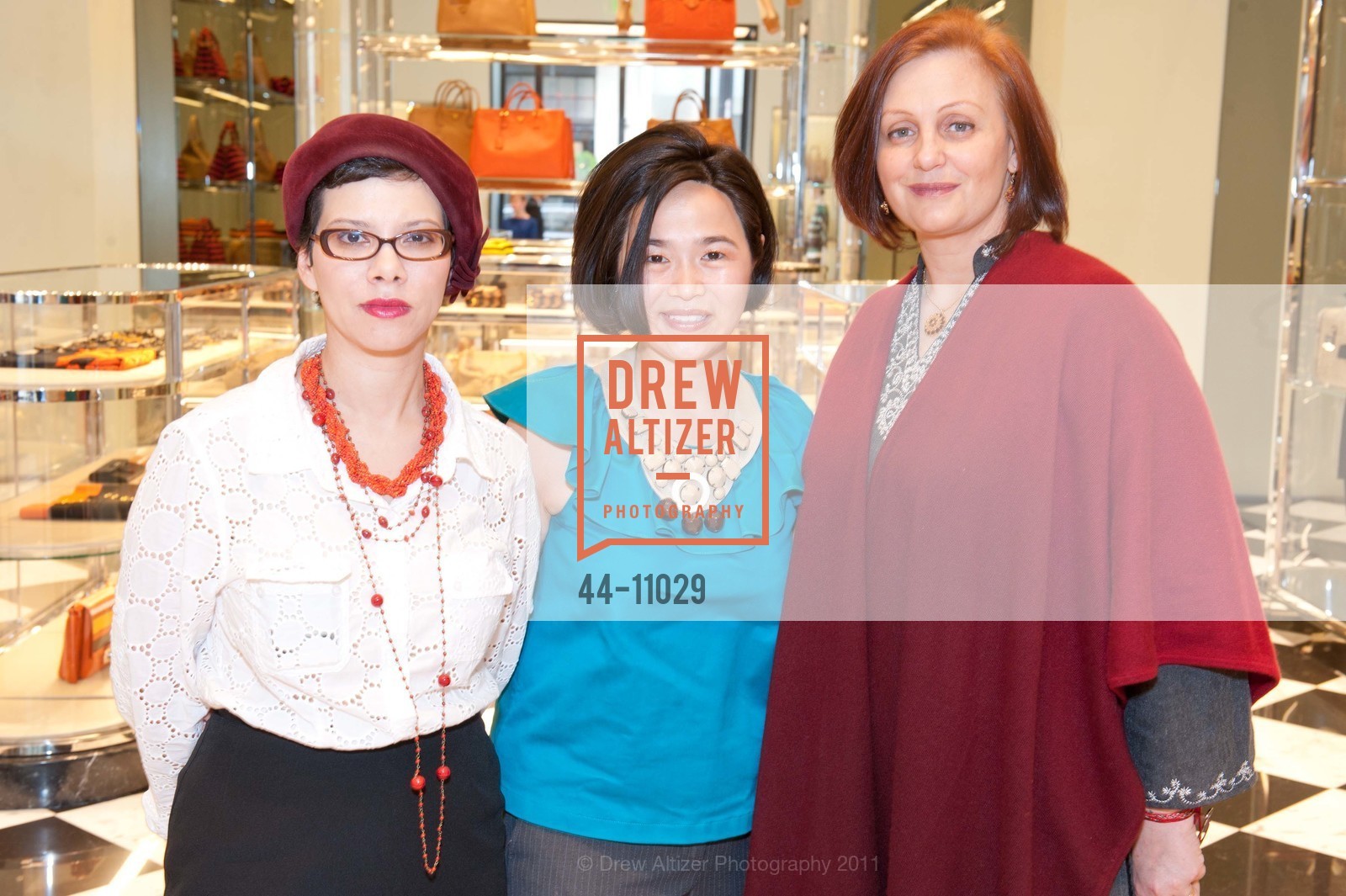 Deldelp Medina, Philomena King, Sibylle Kristensen, PRADA San Francisco Event to Benefit ONE HEART WORLDWIDE Hosted by Philomena King, US, May 15th, 2011, Photo #44-11029 Deldelp Medina, Philomena King, Sibylle Kristensen, Photo #44-11029