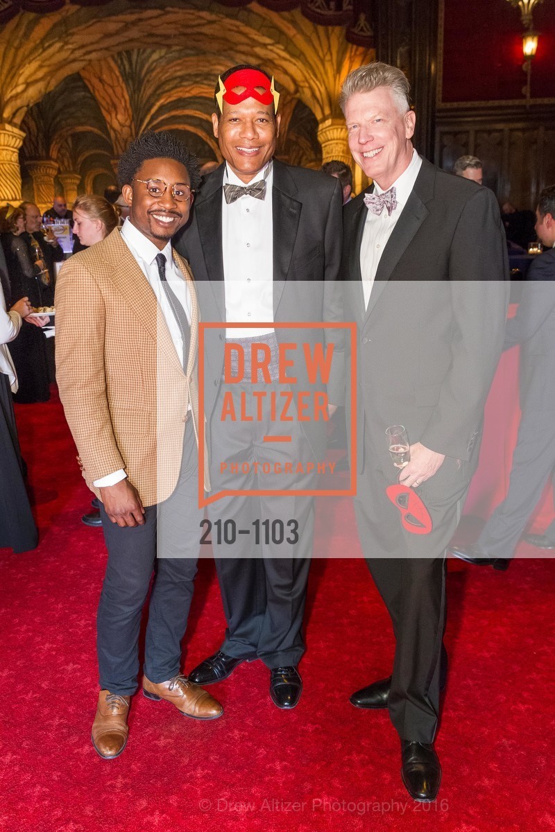 Kadeem Ali Harris, Richard Davis Lowell, Bill Lowell, A.C.T.'s Supergala 2016, The Regency, Ballroom. 1290 Sutter St, San Francisco, CA 94109, April 14th, 2016, Photo #210-1103 Kadeem Ali Harris, Richard Davis Lowell, Bill Lowell, Photo #210-1103