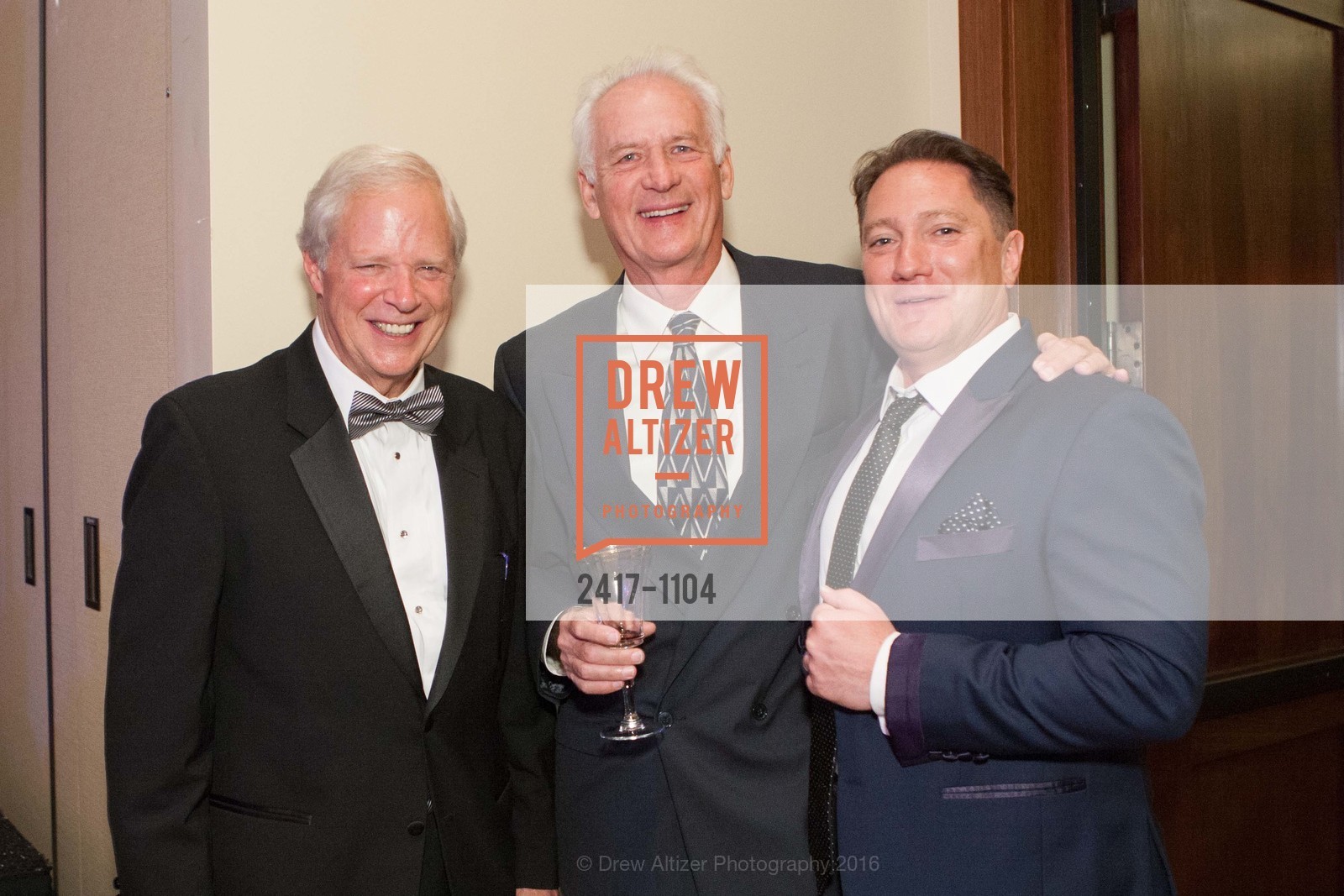 Terry DeVoto, Don Blue, Liam Mayclem, Great Chefs and Wineries Benefits Gala, Peacock Gap Country Club in San Rafael. 333 Biscayne Dr, San Rafael, CA 94901, April 16th, 2016, Photo #2417-1104 Terry DeVoto, Don Blue, Liam Mayclem, Photo #2417-1104
