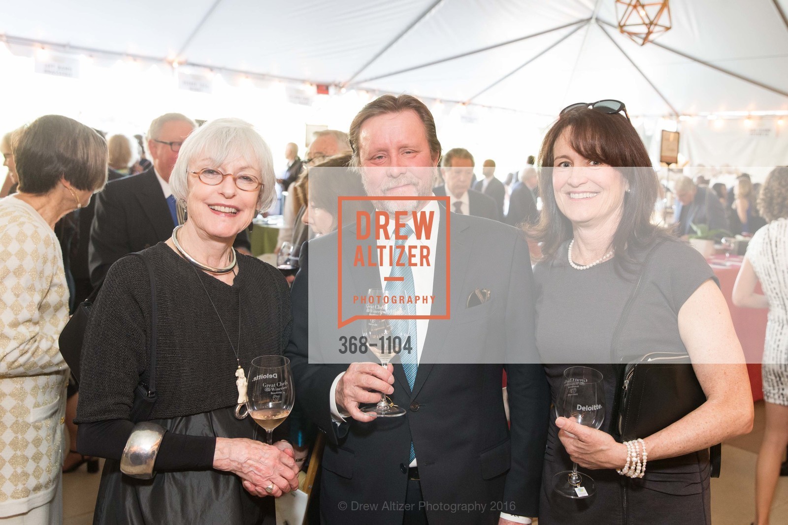 Kathleen Martin, Jim Knighton, Ann Knighton, Great Chefs and Wineries Benefits Gala, Peacock Gap Country Club in San Rafael. 333 Biscayne Dr, San Rafael, CA 94901, April 16th, 2016, Photo #368-1104 Kathleen Martin, Jim Knighton, Ann Knighton, Photo #368-1104