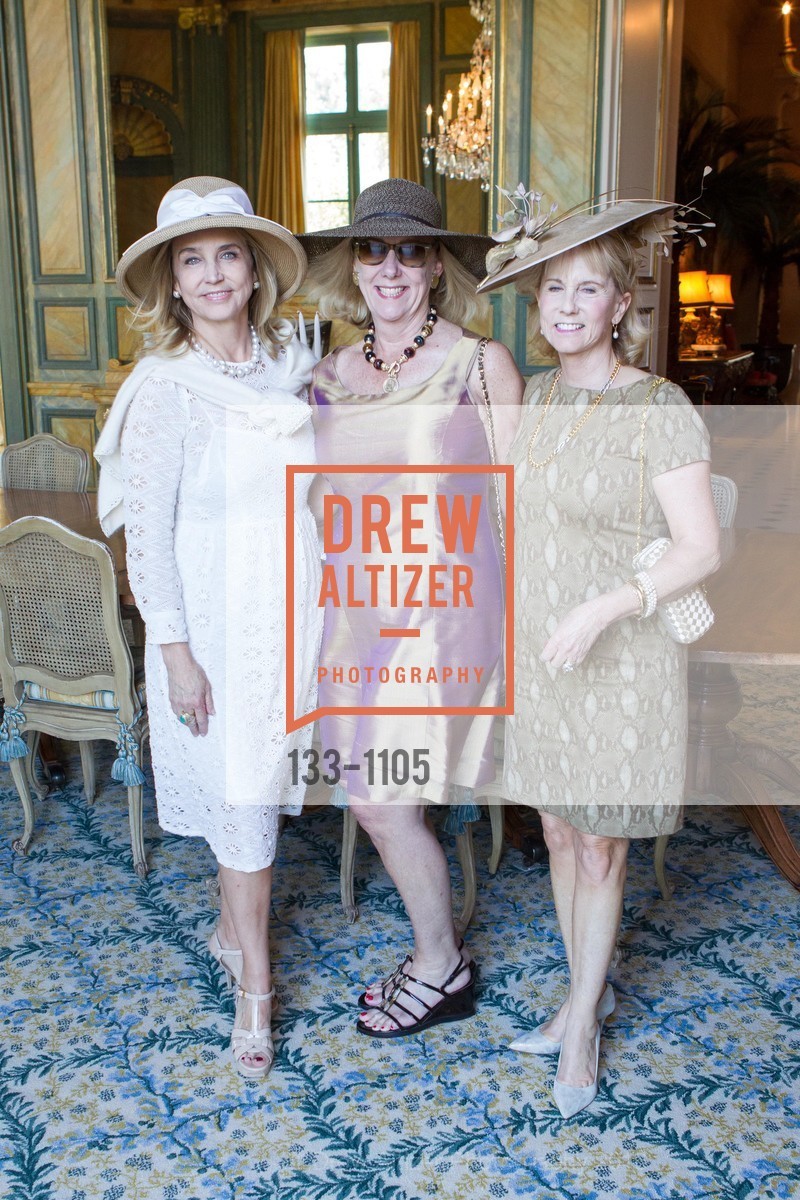 Mary MacRae, Deb Obendorf, Alanna Dittoe, Junior League of San Francisco Sustainer Tea, Carolands Chateau, Hillsborough, CA. 565 Remillard Dr, Hillsborough, CA 94010, April 16th, 2016, Photo #133-1105 Mary MacRae, Deb Obendorf, Alanna Dittoe, Photo #133-1105