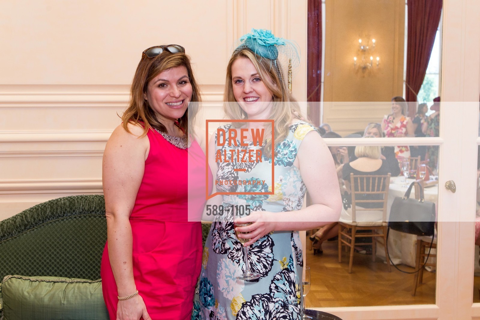 Zuzy Martin Lynch, Katie Colendich, Junior League of San Francisco Sustainer Tea, Carolands Chateau, Hillsborough, CA. 565 Remillard Dr, Hillsborough, CA 94010, April 16th, 2016, Photo #589-1105 Zuzy Martin Lynch, Katie Colendich, Photo #589-1105