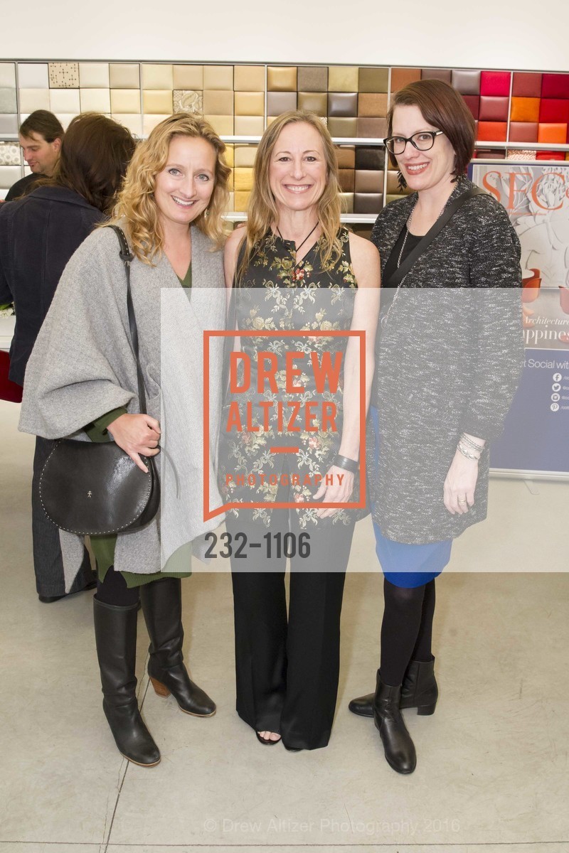 Sarah Knutson, Gloria Marth, Angela Risser, SF Decorator Showcase Kickoff, Design Within Reach. 200 Kansas St., San Francisco, CA, April 12th, 2016, Photo #232-1106 Sarah Knutson, Gloria Marth, Angela Risser, Photo #232-1106