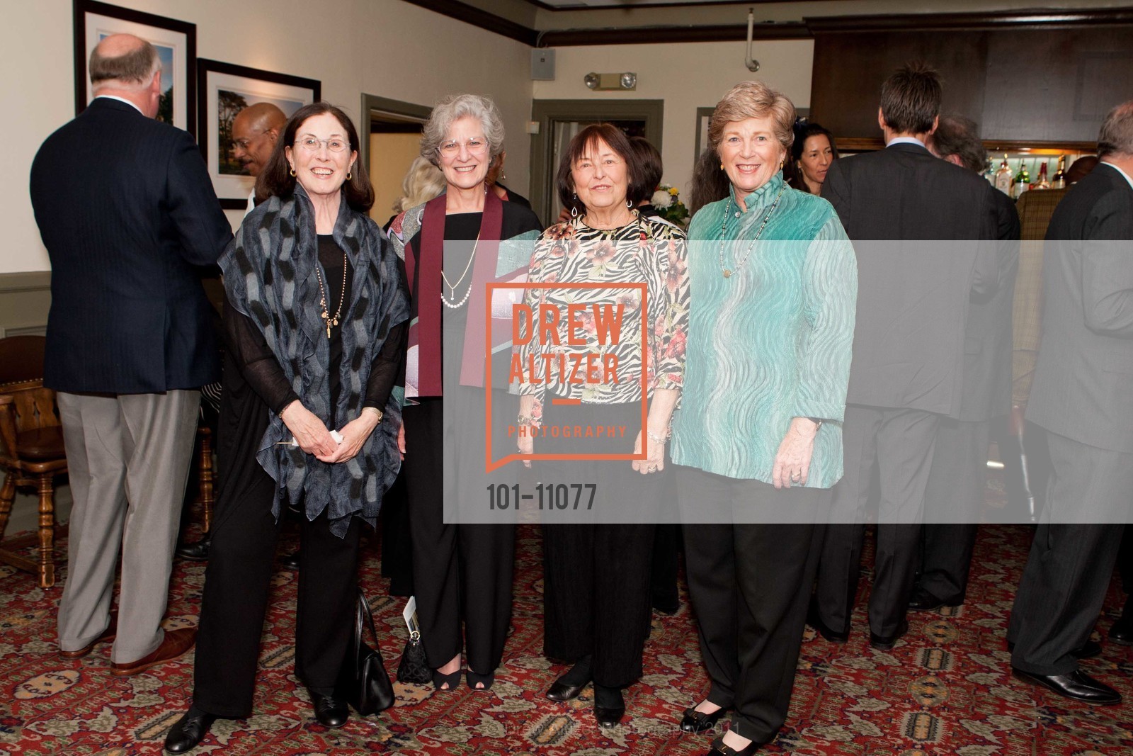 Ellen Courtien, Sandra Bessieres, Clara Morrissey, Cheryl Bancroft, ACHENBACCHANALIA! The Seventh Annual ACHENBACH GRAPHIC ARTS COUNCIL (AGAC)'s Spring Benefit, US, May 15th, 2011, Photo #101-11077 Ellen Courtien, Sandra Bessieres, Clara Morrissey, Cheryl Bancroft, Photo #101-11077