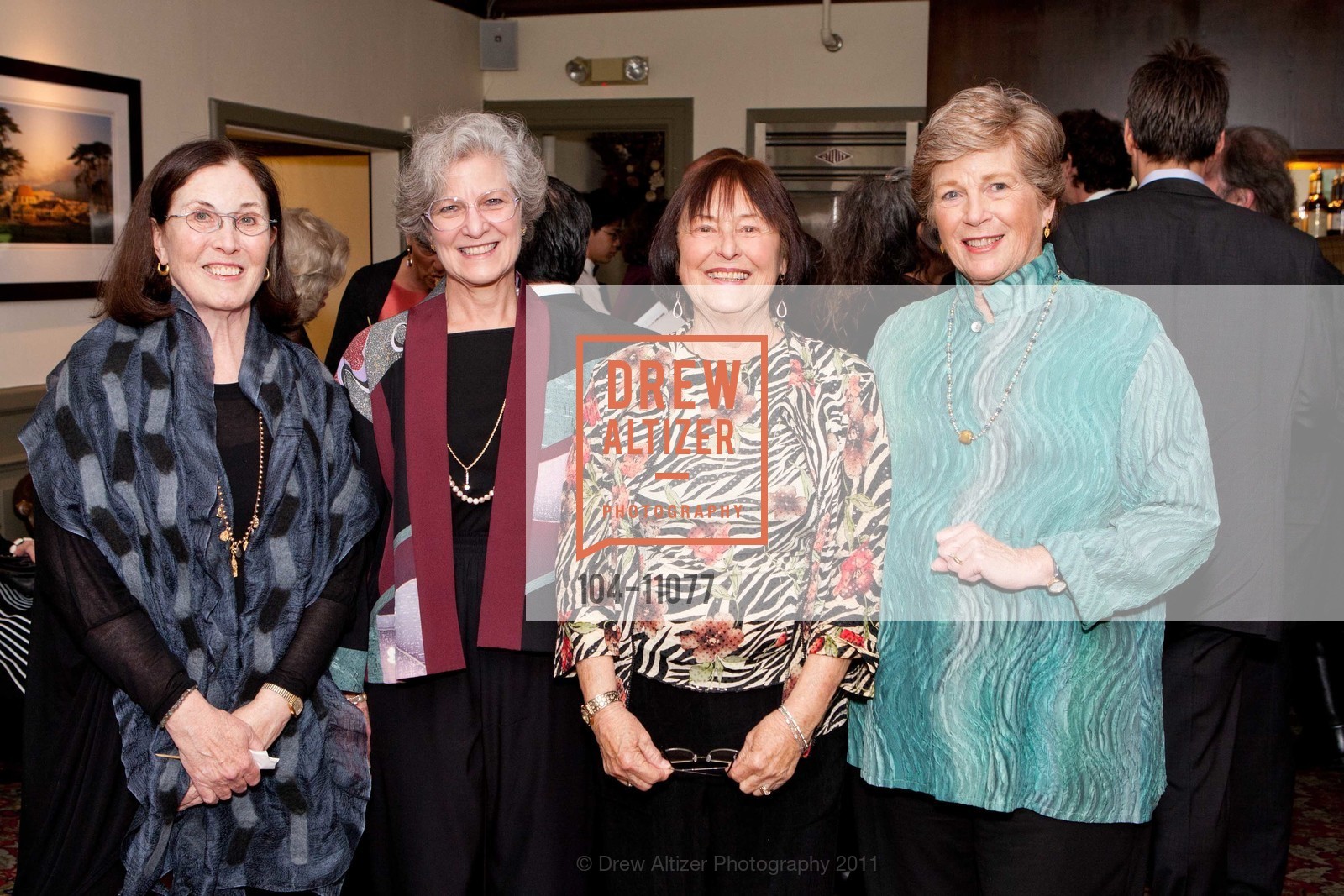 Ellen Courtien, Sandra Bessieres, Clara Morrissey, Cheryl Bancroft, ACHENBACCHANALIA! The Seventh Annual ACHENBACH GRAPHIC ARTS COUNCIL (AGAC)'s Spring Benefit, US, May 15th, 2011, Photo #104-11077 Ellen Courtien, Sandra Bessieres, Clara Morrissey, Cheryl Bancroft, Photo #104-11077