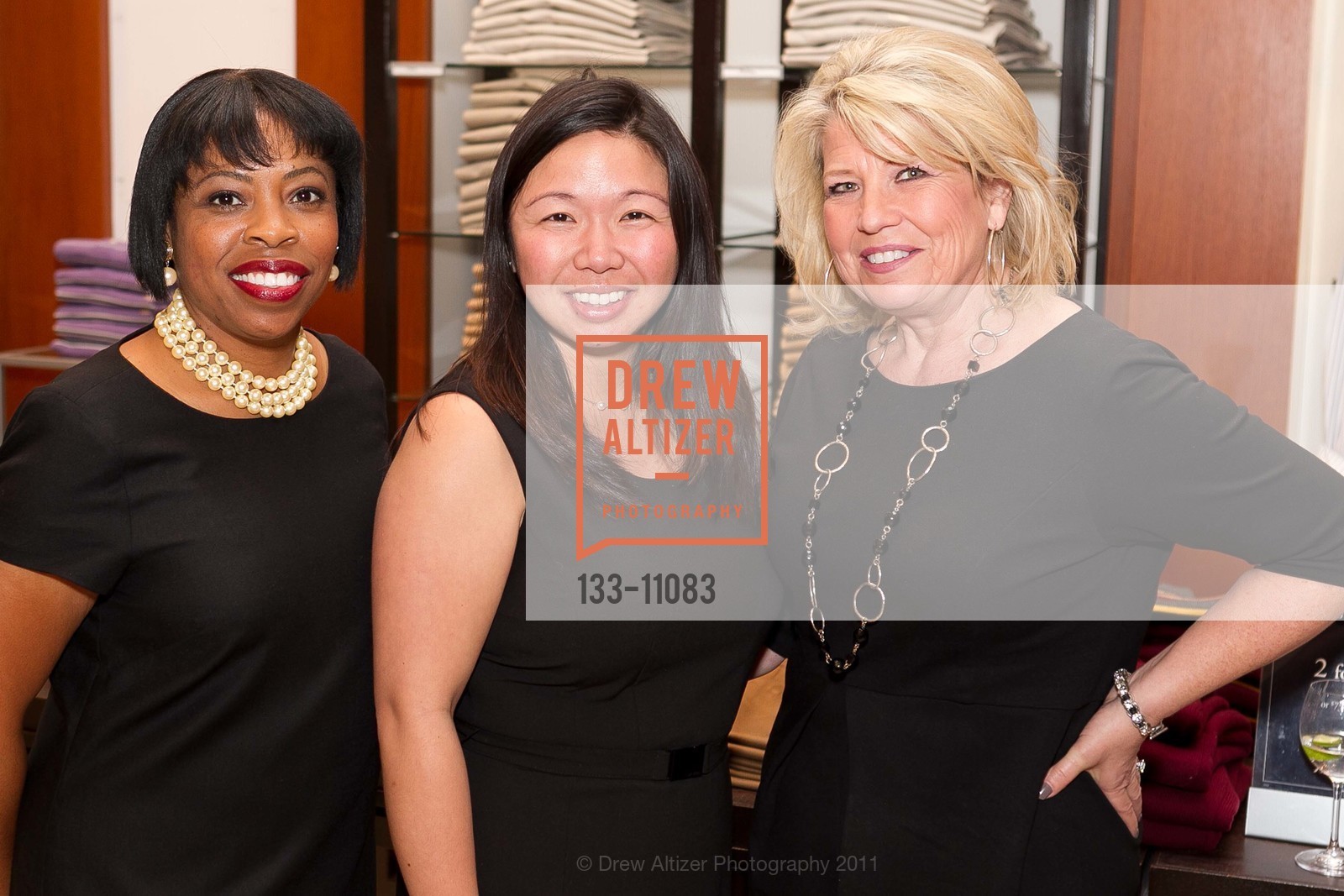 Stephanie Russell, Connie Nunez, Pam Maggs, San Francisco BALLET AUXILIARY Opening Night Launch Party at Brooks Brother, US, December 5th, 2011, Photo #133-11083 Stephanie Russell, Connie Nunez, Pam Maggs, Photo #133-11083