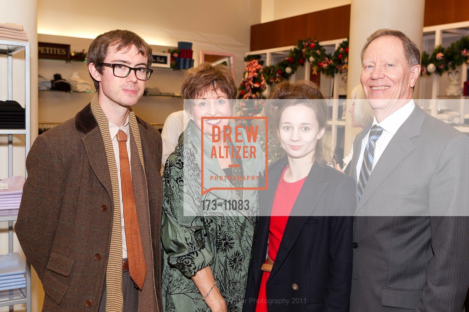 Maria Kochetkova, Suzanne Thornton, Edward King, Charles Thornton, San Francisco BALLET AUXILIARY Opening Night Launch Party at Brooks Brother, US, December 5th, 2011, Photo #173-11083 Maria Kochetkova, Suzanne Thornton, Edward King, Charles Thornton, Photo #173-11083