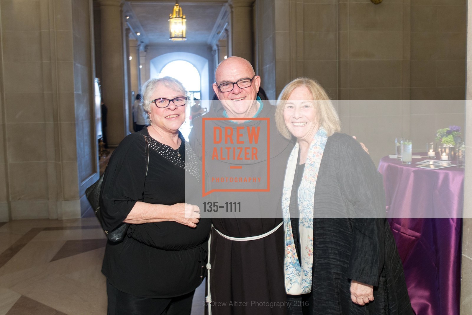 Joan Gormley, Bob Brady, Judy Crudo, St Anthony Foundation Serving Hope, San Francisco City Hall. 1 Dr Carlton B Goodlett Pl, April 14th, 2016, Photo #135-1111 Joan Gormley, Bob Brady, Judy Crudo, Photo #135-1111