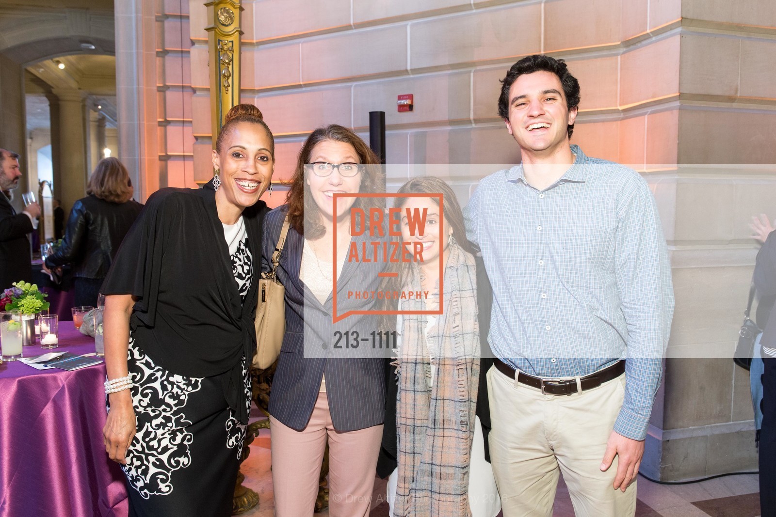 Tracy Lewis, Sharon Kristin, Ileah Lavora, Nick Paglia, St Anthony Foundation Serving Hope, San Francisco City Hall. 1 Dr Carlton B Goodlett Pl, April 14th, 2016, Photo #213-1111 Tracy Lewis, Sharon Kristin, Ileah Lavora, Nick Paglia, Photo #213-1111
