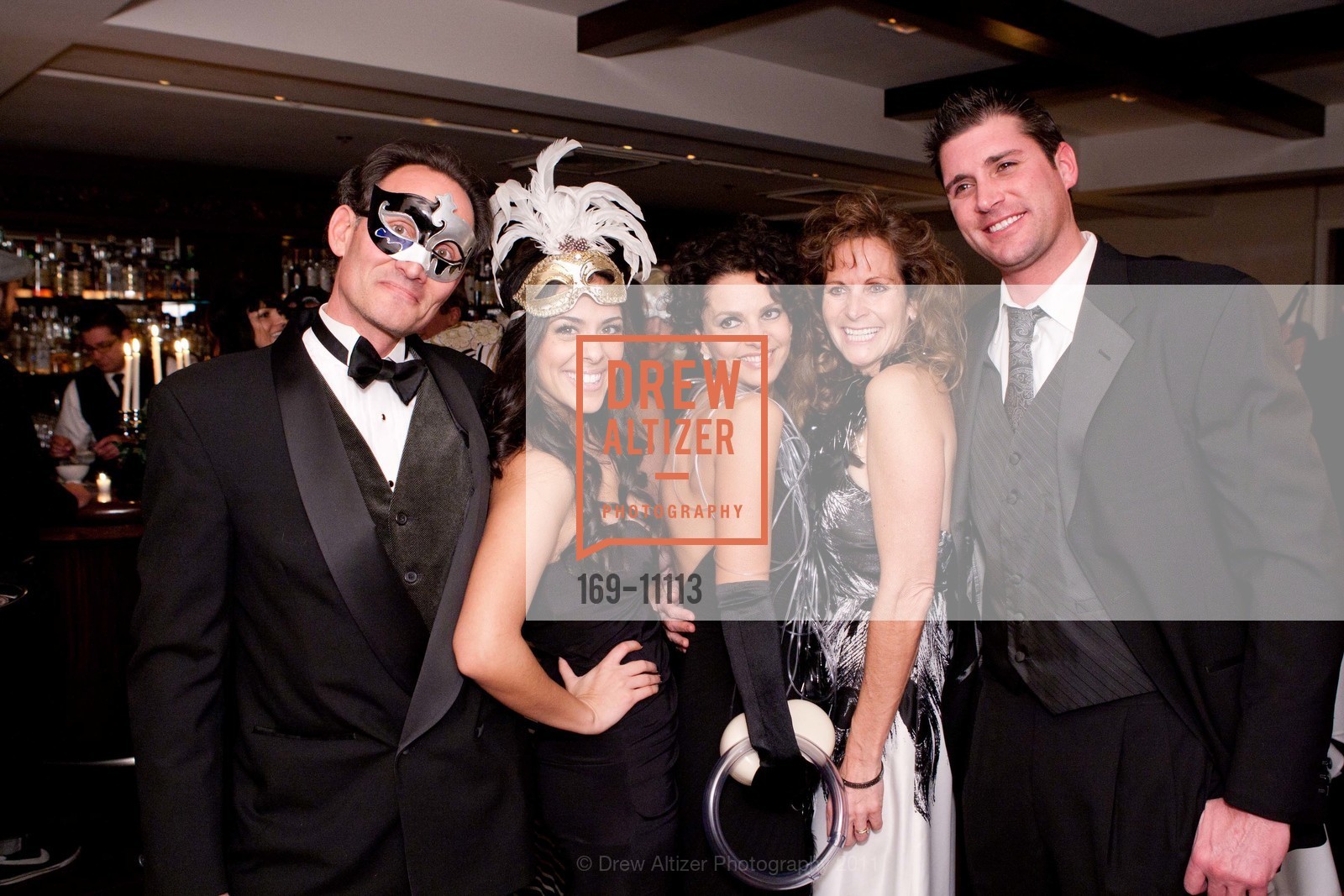 Charlie Schmidt, Alexandra Fastenelli, Sylvia Poloto, Sherry Schmidt, Eric Alburger, TRUMAN CAPOTE'S Black and White Masked Ball, US, January 8th, 2011, Photo #169-11113 Charlie Schmidt, Alexandra Fastenelli, Sylvia Poloto, Sherry Schmidt, Eric Alburger, Photo #169-11113
