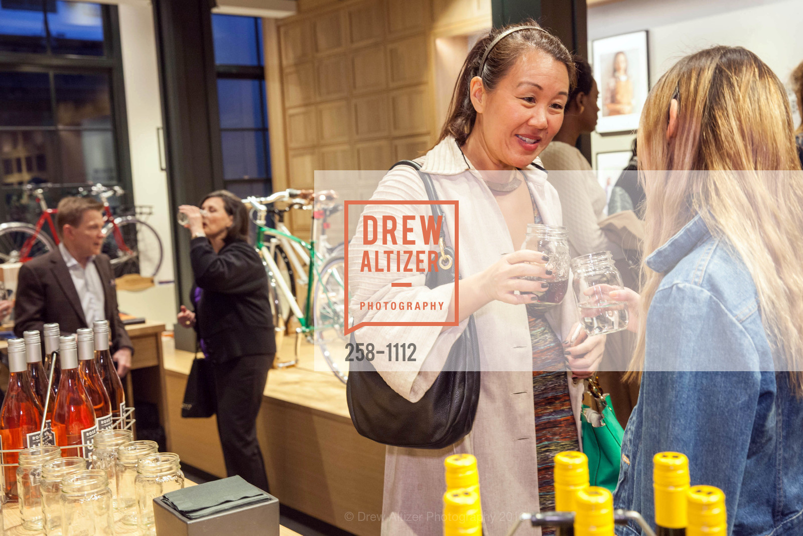 Grace Hom, Shinola's Leather Trunk Show with Richard Lambertson & John Truex, Shinola. 722 Montgomery St, April 14th, 2016, Photo #258-1112 Grace Hom, Photo #258-1112