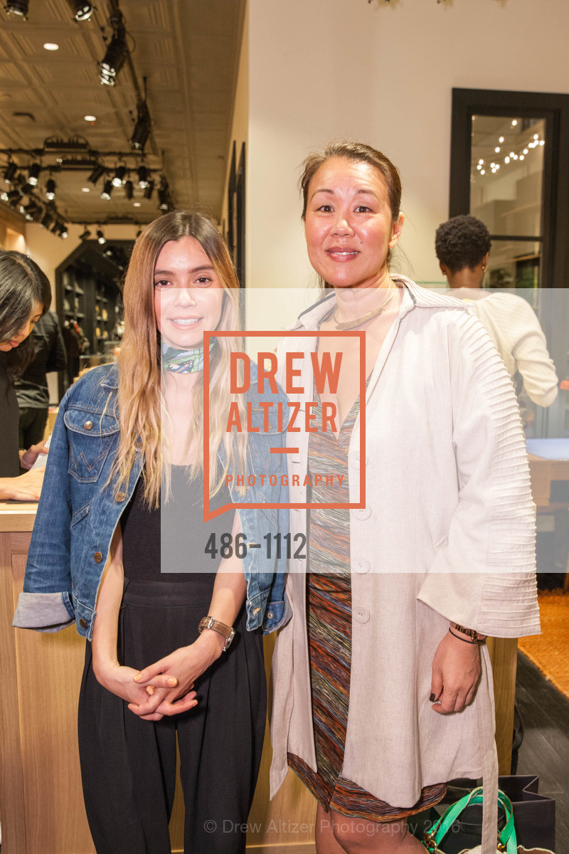 Heidi Hayden, Grace Hom, Shinola's Leather Trunk Show with Richard Lambertson & John Truex, Shinola. 722 Montgomery St, April 14th, 2016, Photo #486-1112 Heidi Hayden, Grace Hom, Photo #486-1112