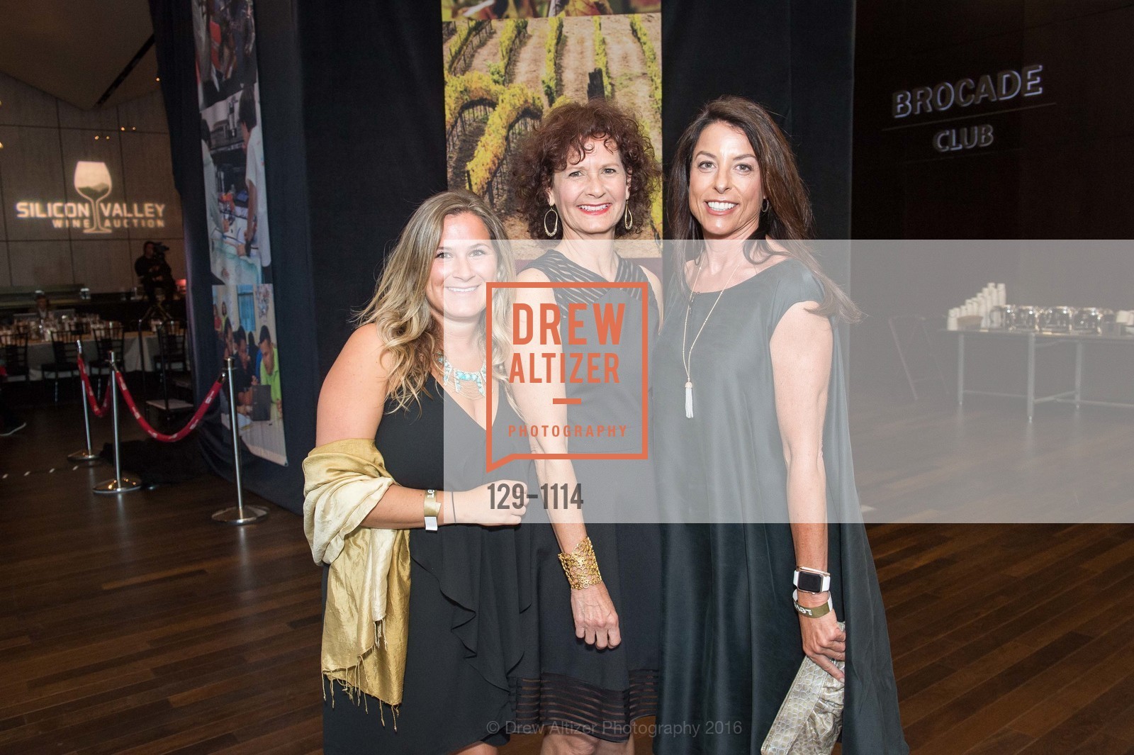 Ava Reinhold, Annie Morehauser, Angela Chesnut, Silicon Valley Wine Auction, Levi's Stadium. 4900 Marie P DeBartolo Way, April 16th, 2016, Photo #129-1114 Ava Reinhold, Annie Morehauser, Angela Chesnut, Photo #129-1114
