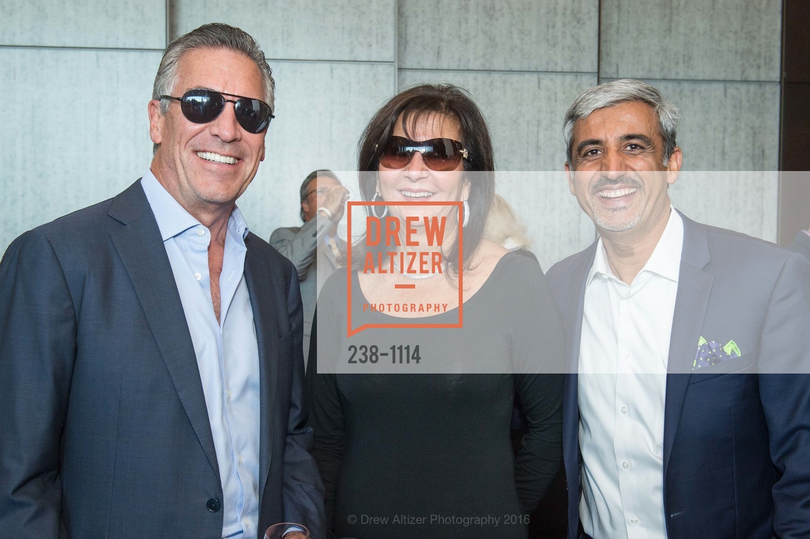 Mike Splinter, Pat Splinter, Muhammed Chaudhry, Silicon Valley Wine Auction, Levi's Stadium. 4900 Marie P DeBartolo Way, April 16th, 2016, Photo #238-1114 Mike Splinter, Pat Splinter, Muhammed Chaudhry, Photo #238-1114