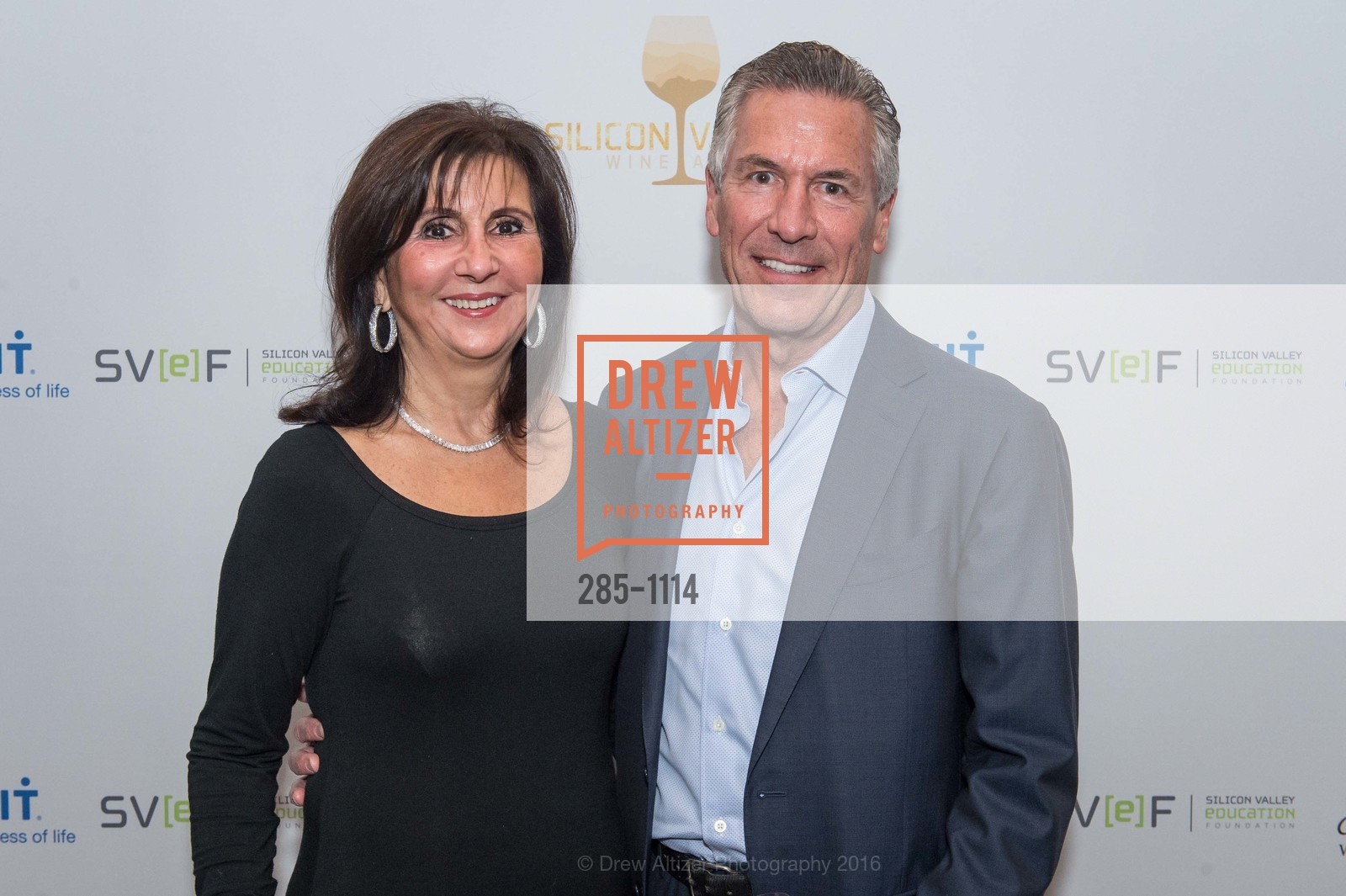Pat Splinter, Mike Spinter, Silicon Valley Wine Auction, Levi's Stadium. 4900 Marie P DeBartolo Way, April 16th, 2016, Photo #285-1114 Pat Splinter, Mike Spinter, Photo #285-1114