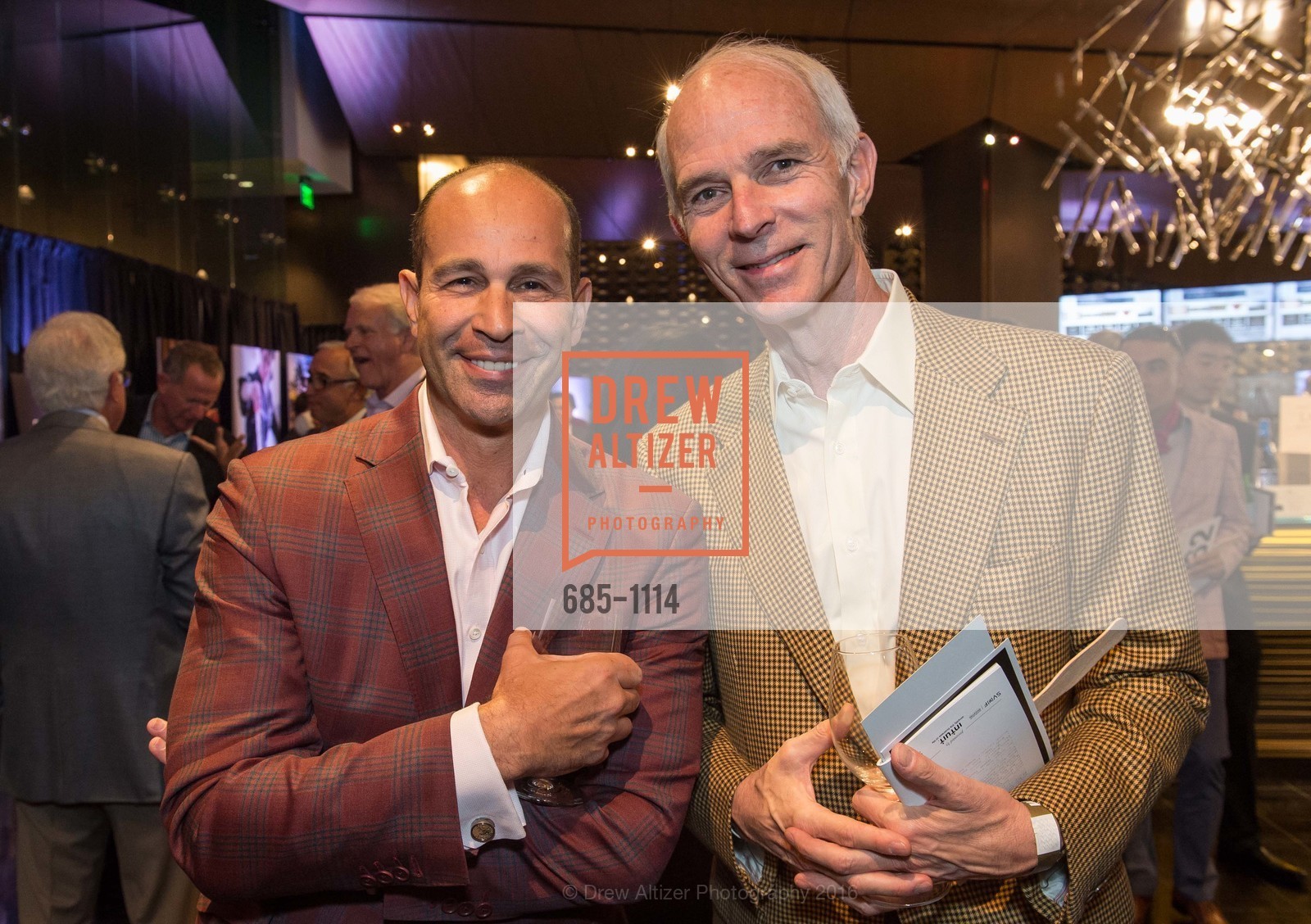 Greg McAdoo, Gary Morgenthaler, Silicon Valley Wine Auction, Levi's Stadium. 4900 Marie P DeBartolo Way, April 16th, 2016, Photo #685-1114 Greg McAdoo, Gary Morgenthaler, Photo #685-1114