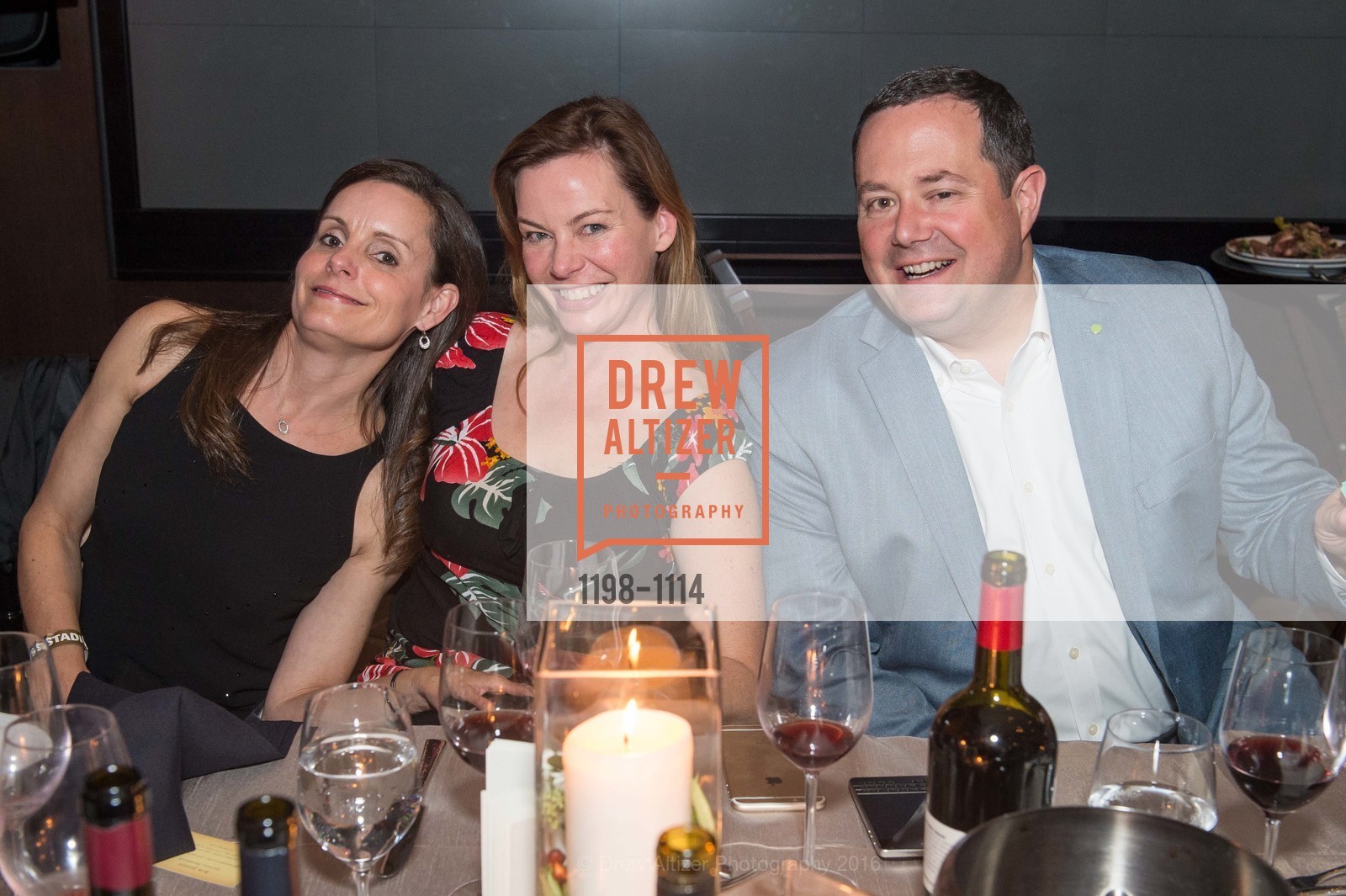 Laura Hollinger, Lian Miller, Garrett Herbert, Silicon Valley Wine Auction, Levi's Stadium. 4900 Marie P DeBartolo Way, April 16th, 2016, Photo #1198-1114 Laura Hollinger, Lian Miller, Garrett Herbert, Photo #1198-1114