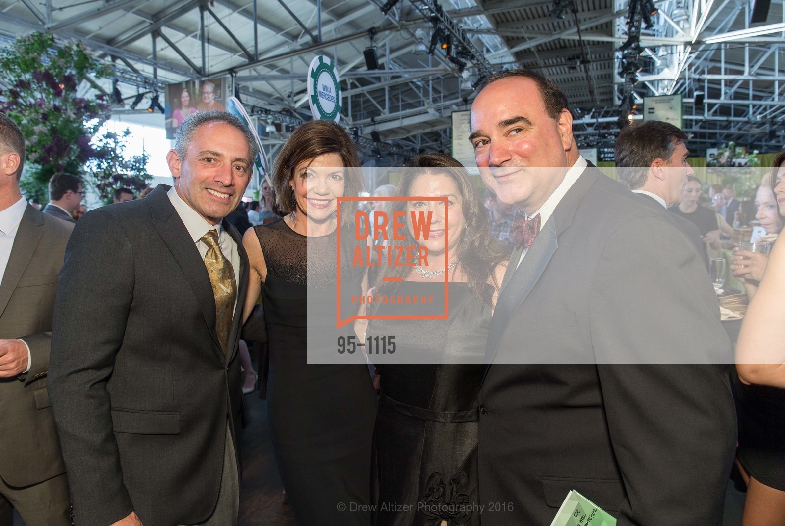 David Shalleck, Susan Resley, Samara Diapoulos, Phil DIapoulos, Meals on Wheels 29th Annual Star Chefs & Vintners Gala, Fort Mason Center. 2 Marina Blvd, April 17th, 2016, Photo #95-1115 David Shalleck, Susan Resley, Samara Diapoulos, Phil DIapoulos, Photo #95-1115