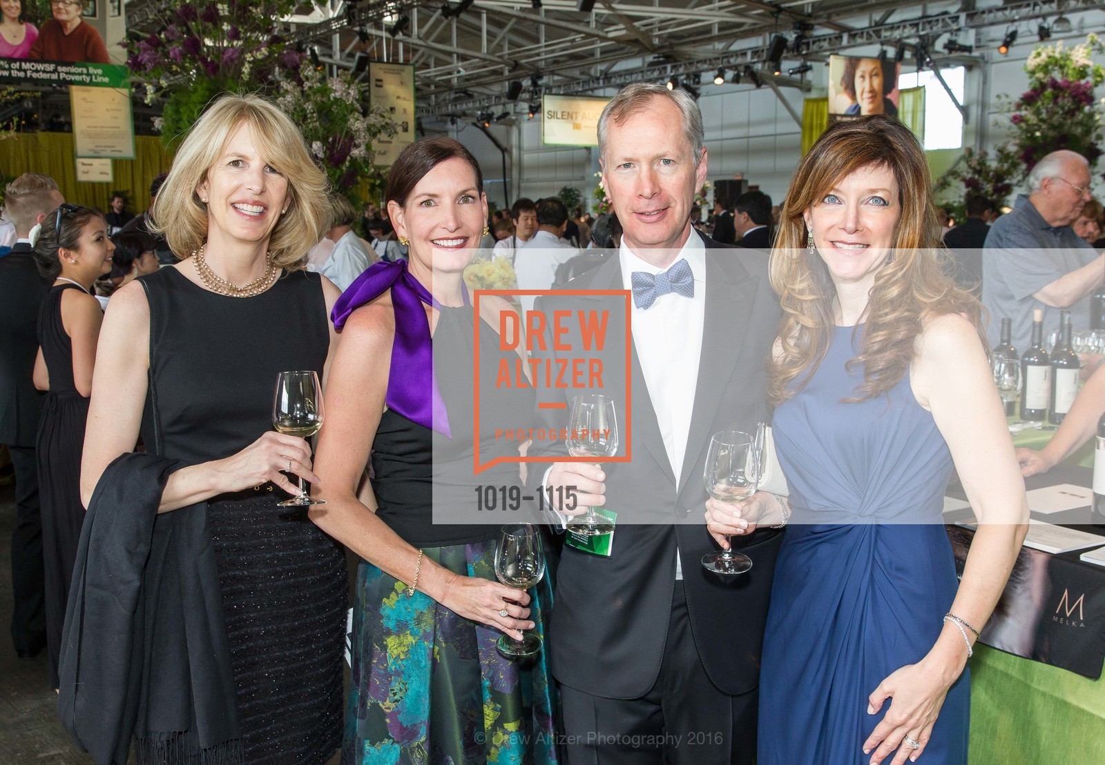 Elizabeth Senate, Kathleen Boyce, Jim Consadine, Lisa Consadine, Meals on Wheels 29th Annual Star Chefs & Vintners Gala, Fort Mason Center. 2 Marina Blvd, April 17th, 2016, Photo #1019-1115 Elizabeth Senate, Kathleen Boyce, Jim Consadine, Lisa Consadine, Photo #1019-1115