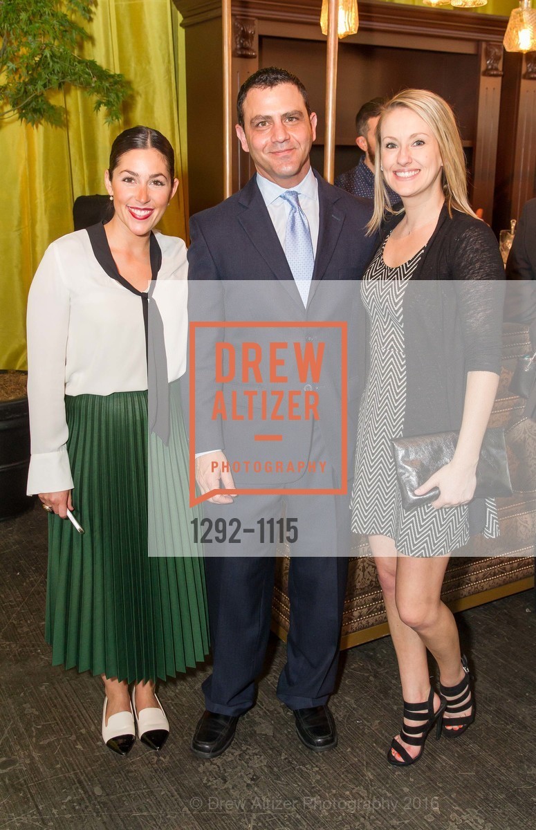 Daphne Metu, Dan Rousseau, Tiffany Mahoney, Meals on Wheels 29th Annual Star Chefs & Vintners Gala, Fort Mason Center. 2 Marina Blvd, April 17th, 2016, Photo #1292-1115 Daphne Metu, Dan Rousseau, Tiffany Mahoney, Photo #1292-1115
