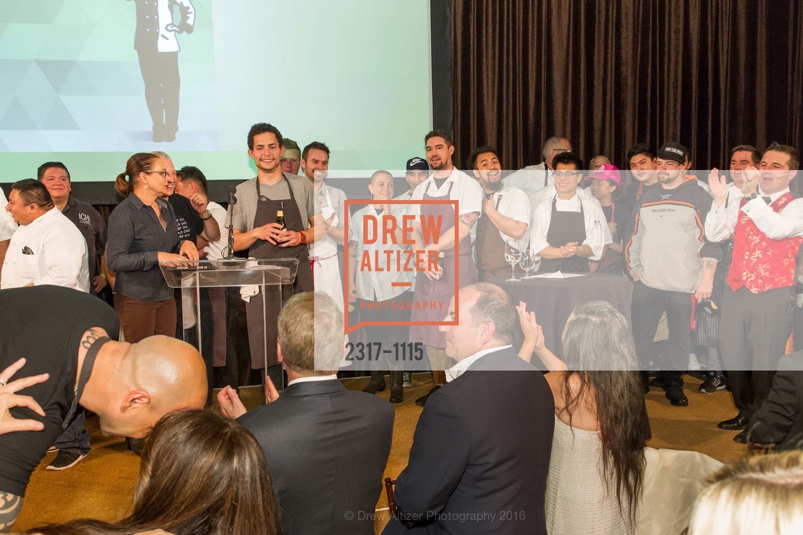 Group Photo, Meals on Wheels 29th Annual Star Chefs & Vintners Gala, Fort Mason Center. 2 Marina Blvd, April 17th, 2016, Photo #2317-1115 Group Photo, Photo #2317-1115