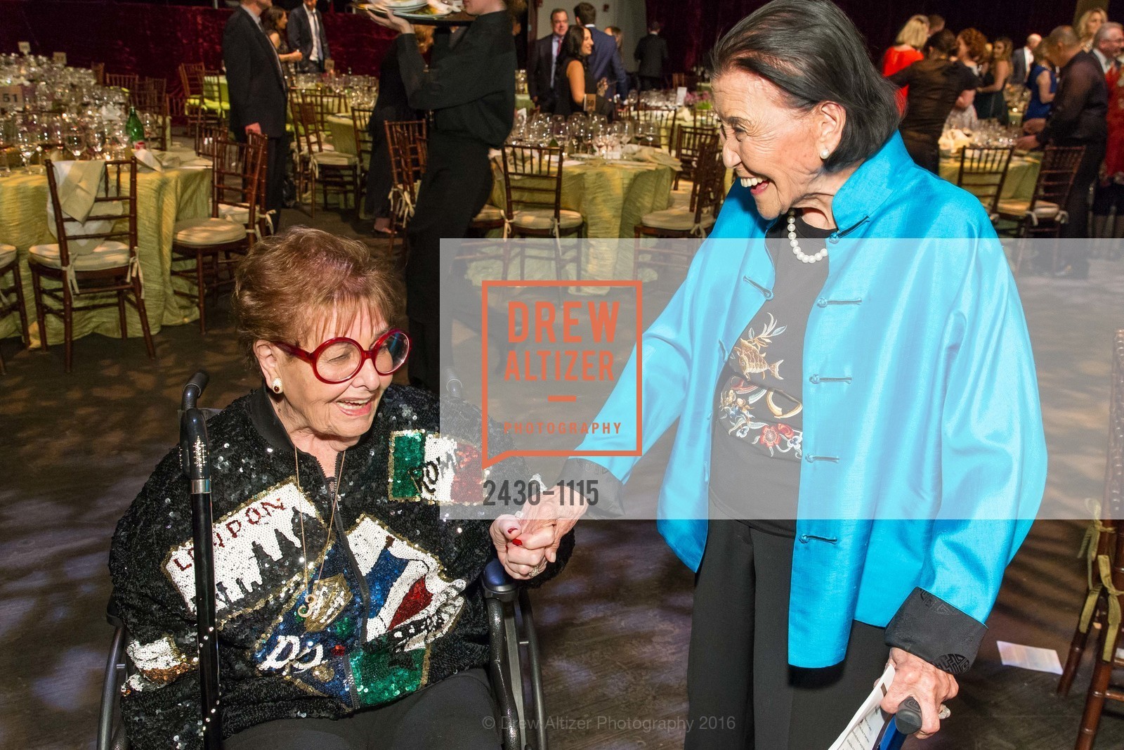 Yvonne Sangiacomo, Cecilia Chang, Meals on Wheels 29th Annual Star Chefs & Vintners Gala, Fort Mason Center. 2 Marina Blvd, April 17th, 2016, Photo #2430-1115 Yvonne Sangiacomo, Cecilia Chang, Photo #2430-1115